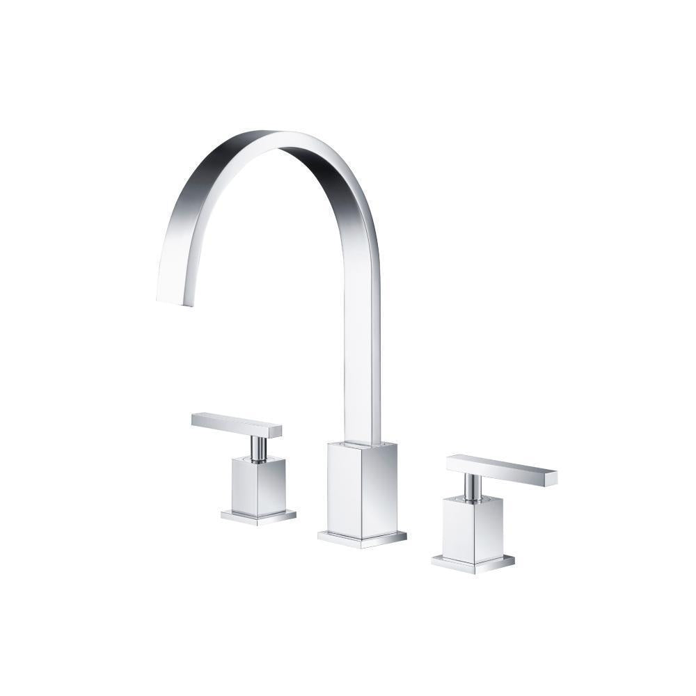 Flusso 150.2000 Three Hole 8" Widespread Two Handle Bathroom Faucet