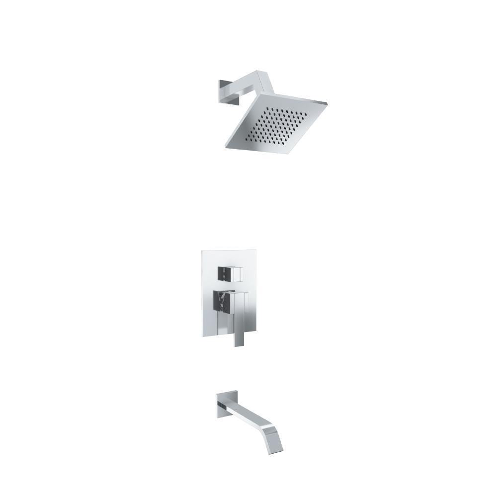 Flusso 150.3200 Two Output Shower Set With Shower Head And Tub Spout