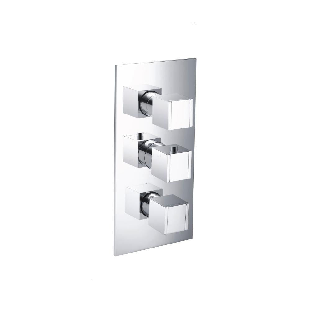 Flusso 150.4401 3/4" Thermostatic Valve and Trim - 2 Outputs