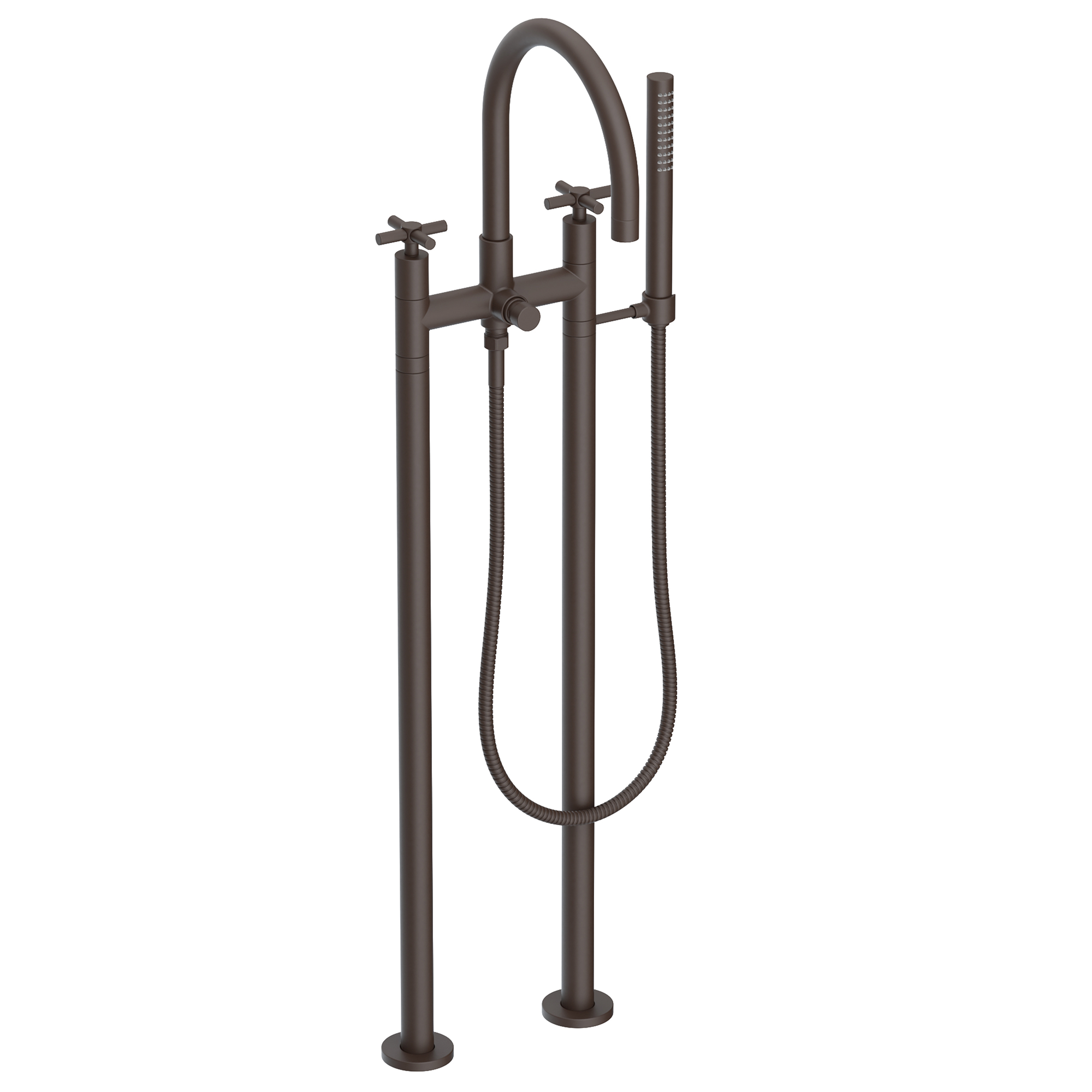 Newport Brass East Linear® Exposed Tub & Hand Shower Set w/Risers