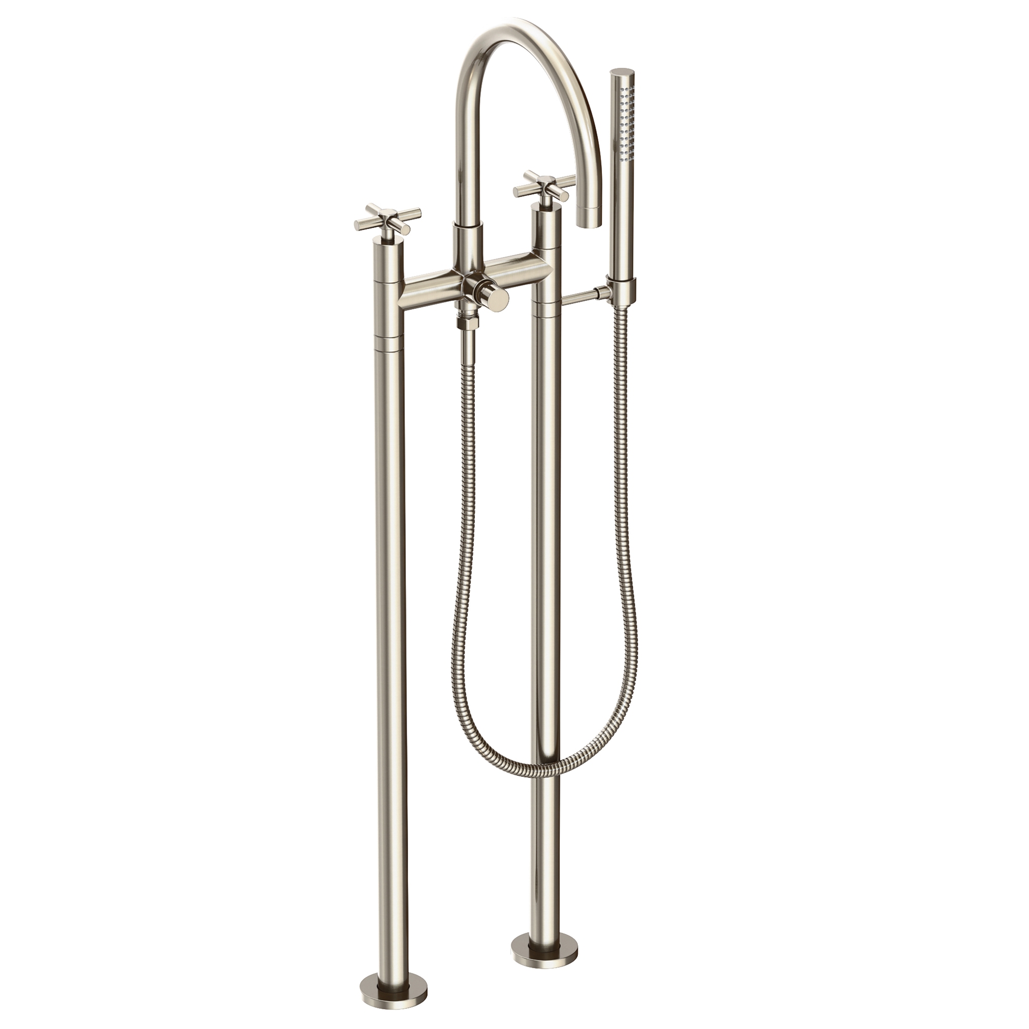Newport Brass East Linear® Exposed Tub & Hand Shower Set w/Risers