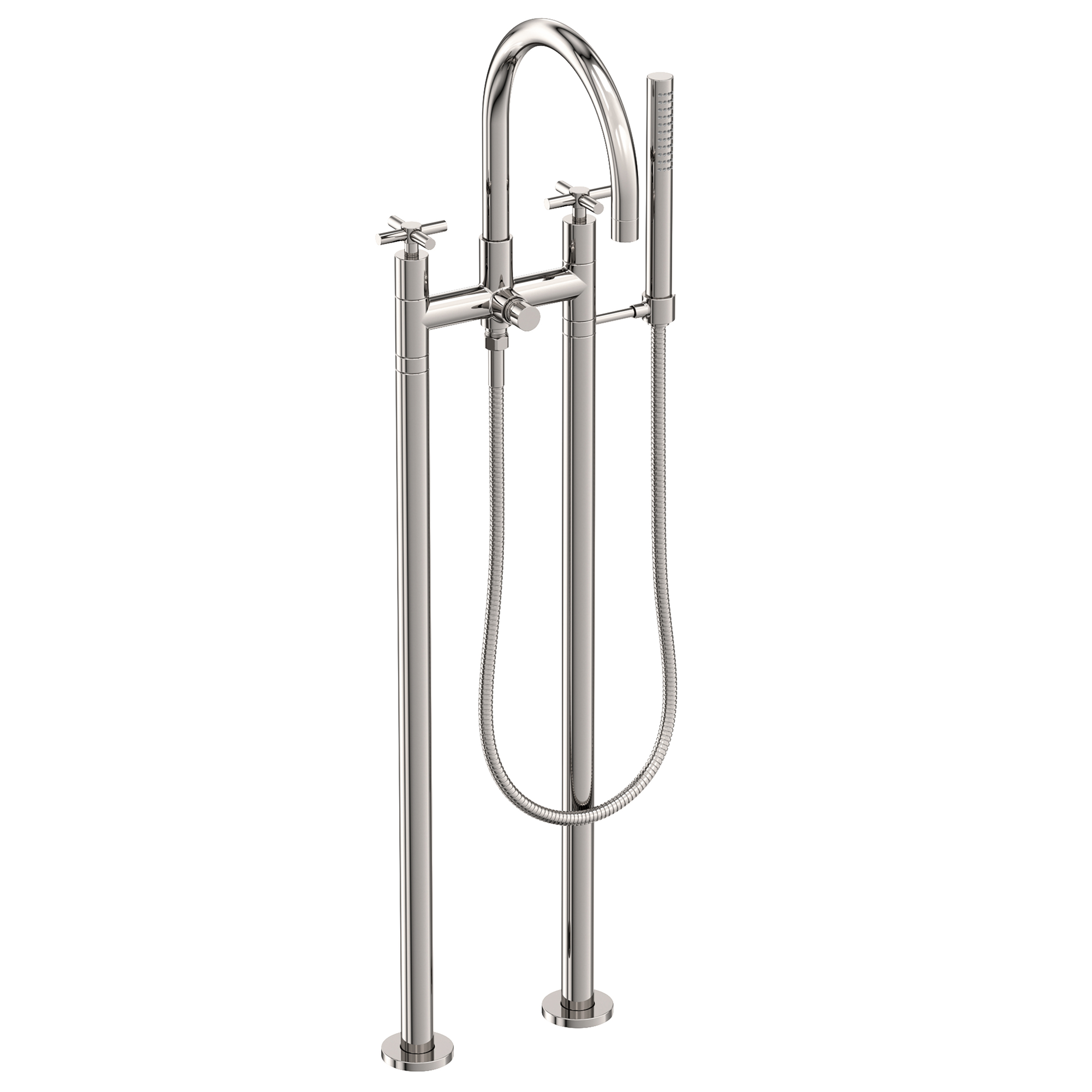 Newport Brass East Linear® Exposed Tub & Hand Shower Set w/Risers