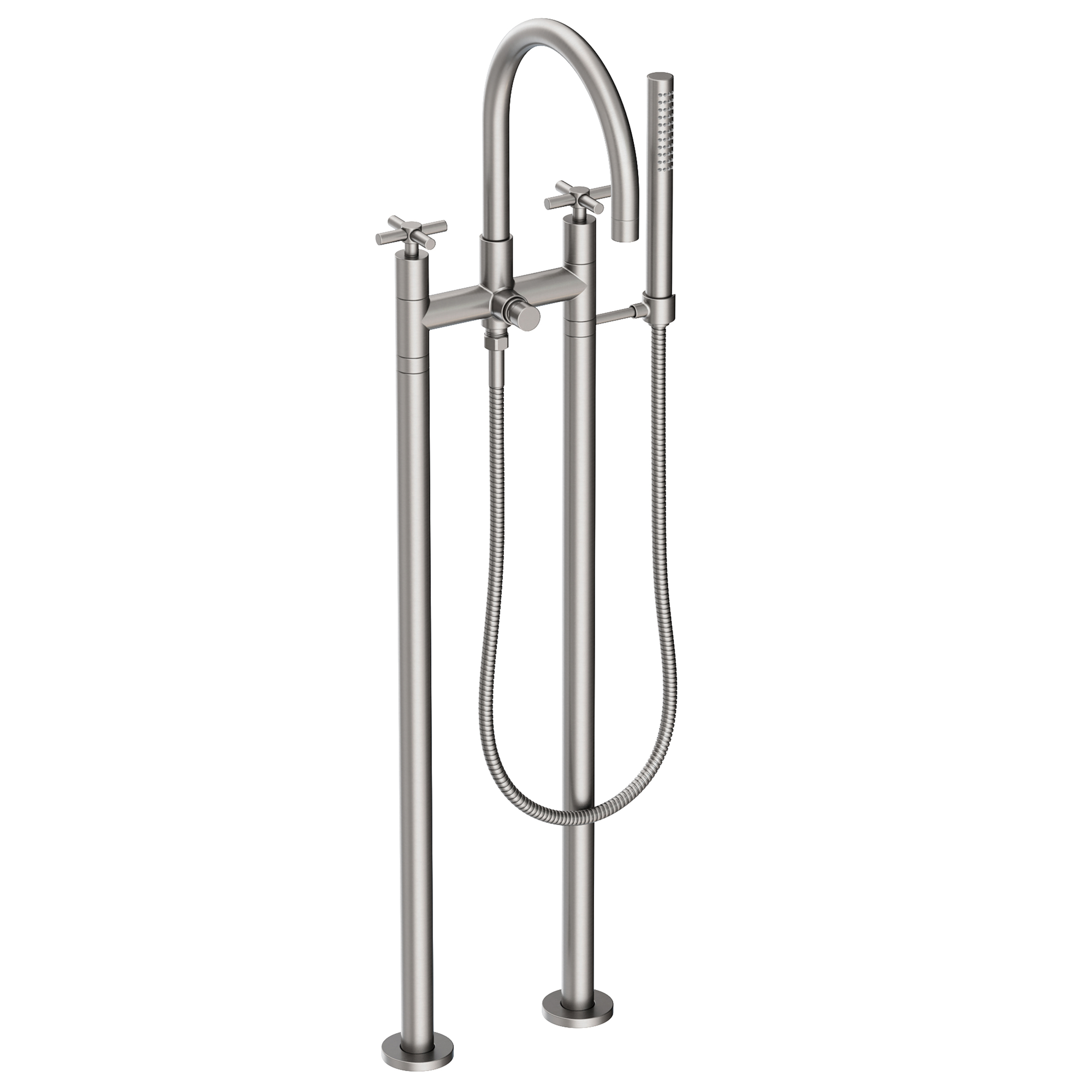 Newport Brass East Linear® Exposed Tub & Hand Shower Set w/Risers