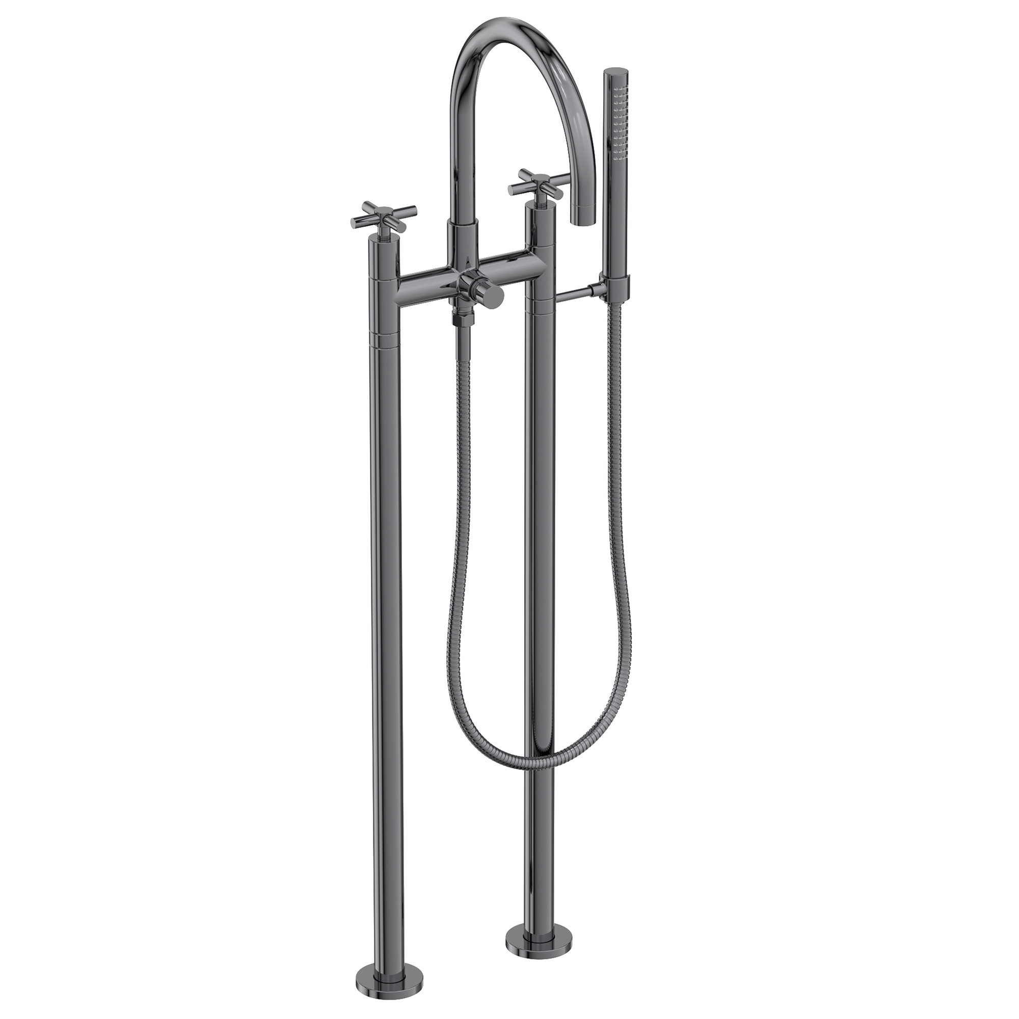 Newport Brass East Linear® Exposed Tub & Hand Shower Set w/Risers
