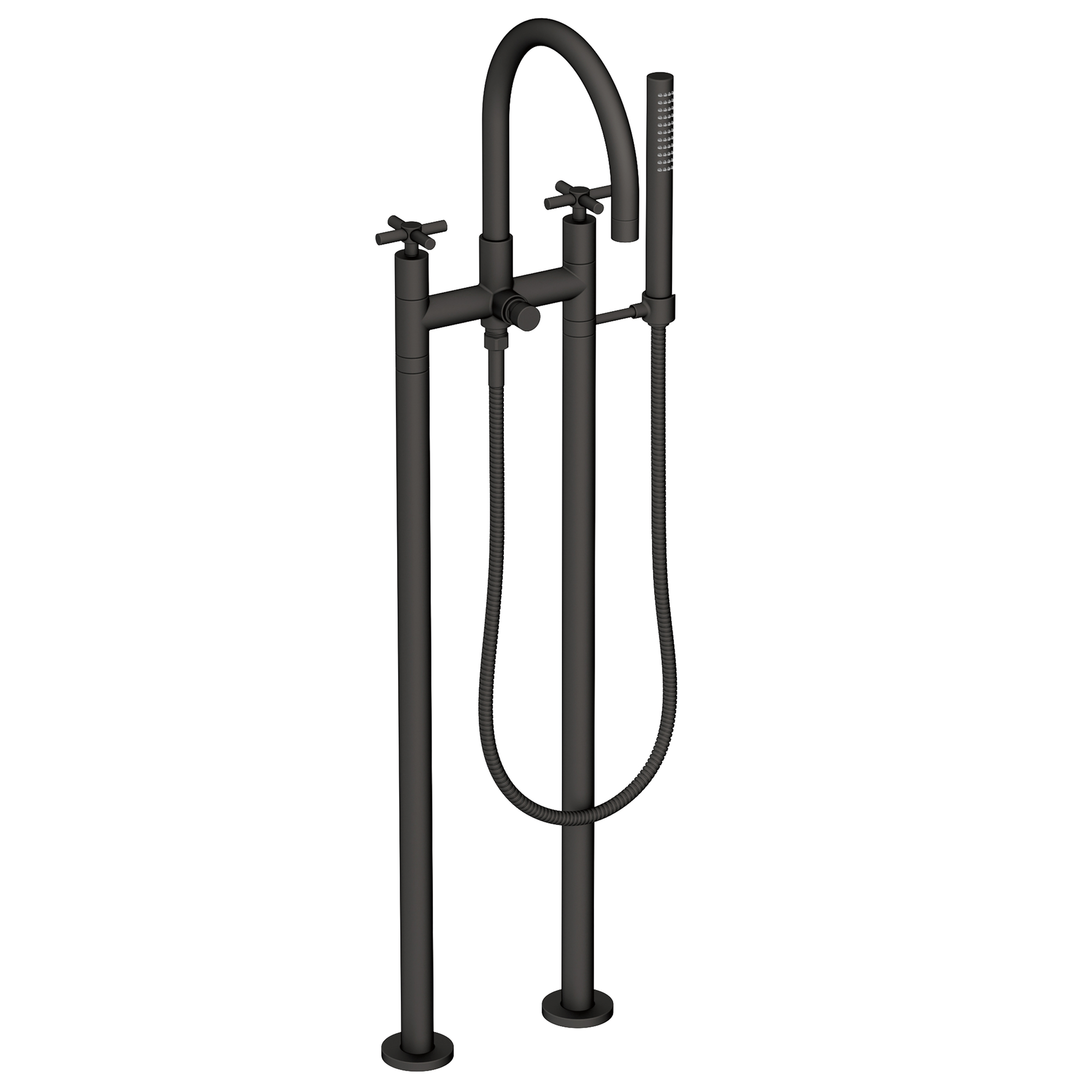 Newport Brass East Linear® Exposed Tub & Hand Shower Set w/Risers