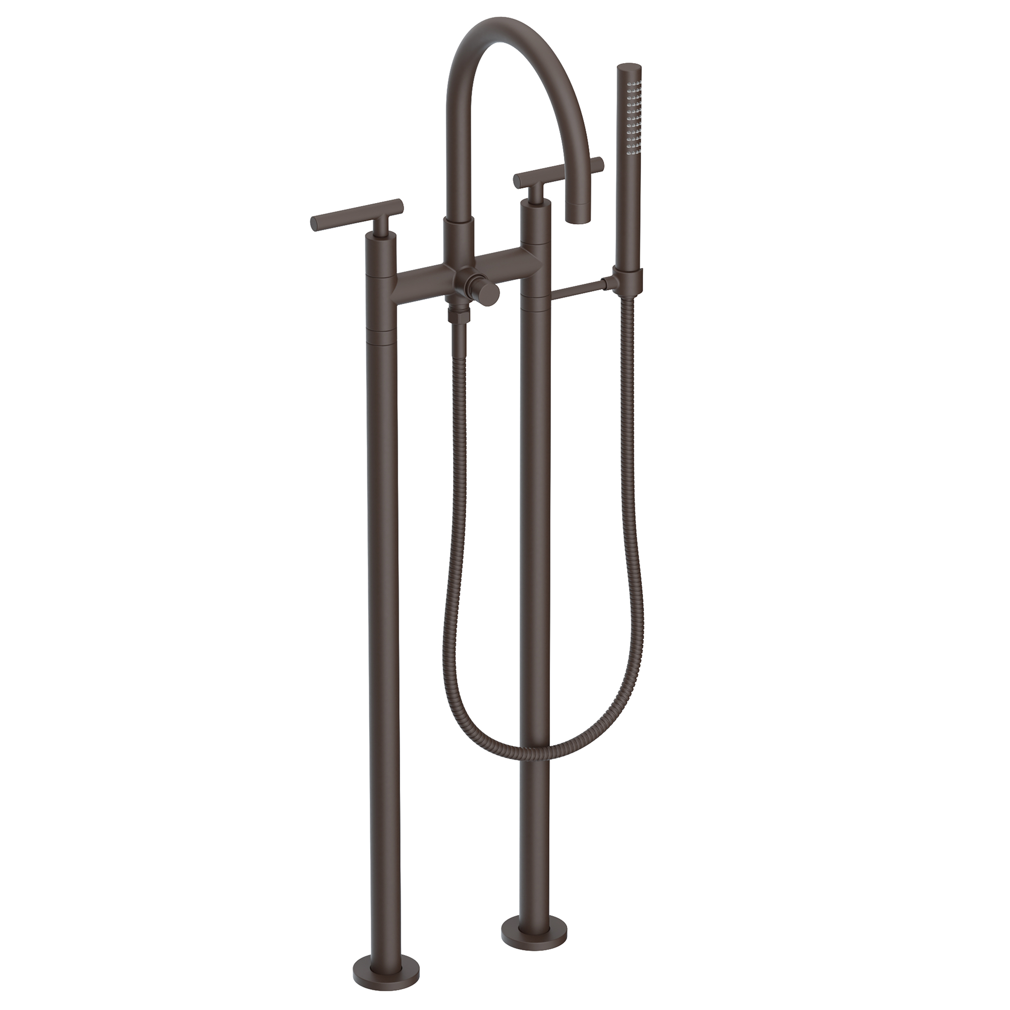 Newport Brass East Linear® Exposed Tub & Hand Shower Set w/Risers