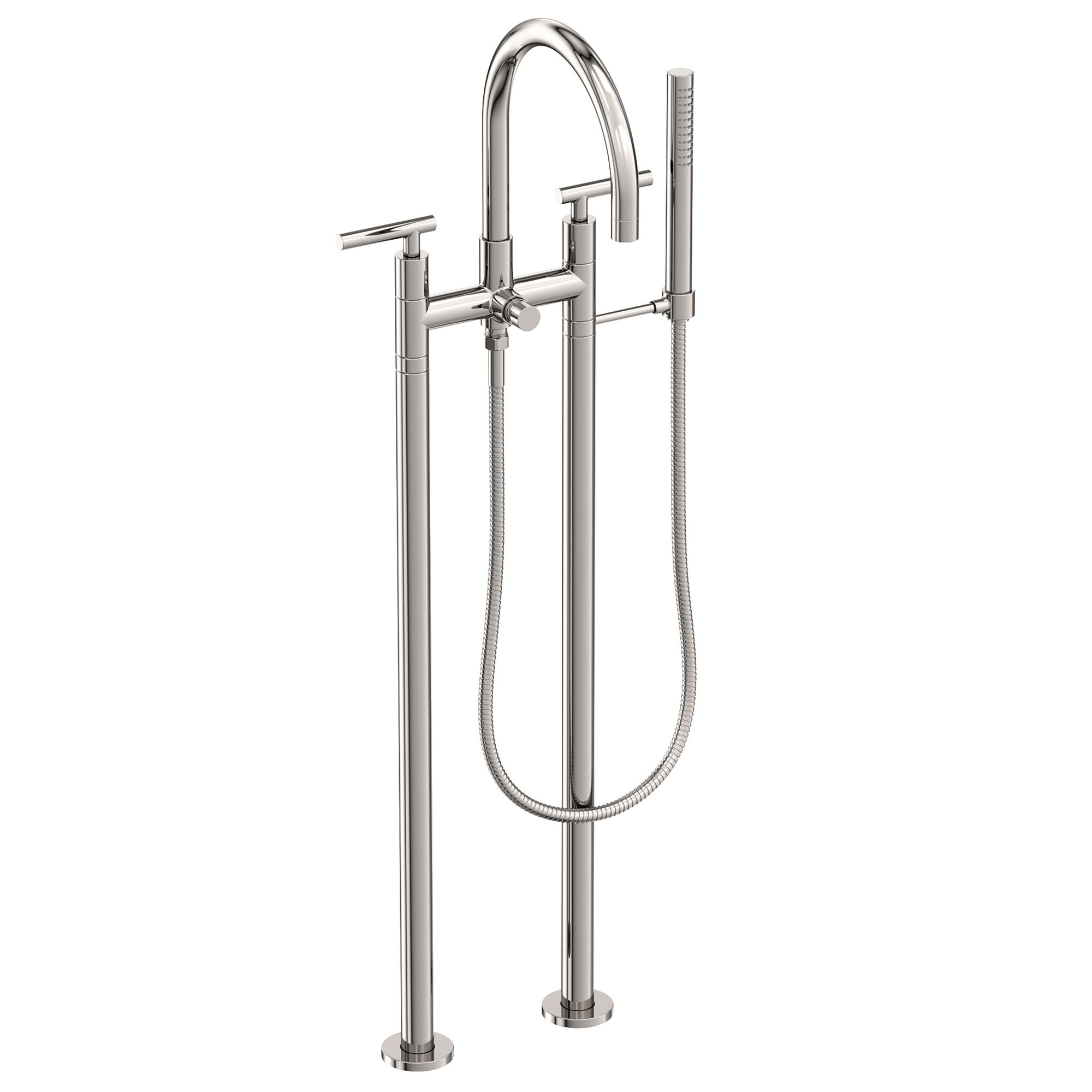 Newport Brass East Linear® Exposed Tub & Hand Shower Set w/Risers