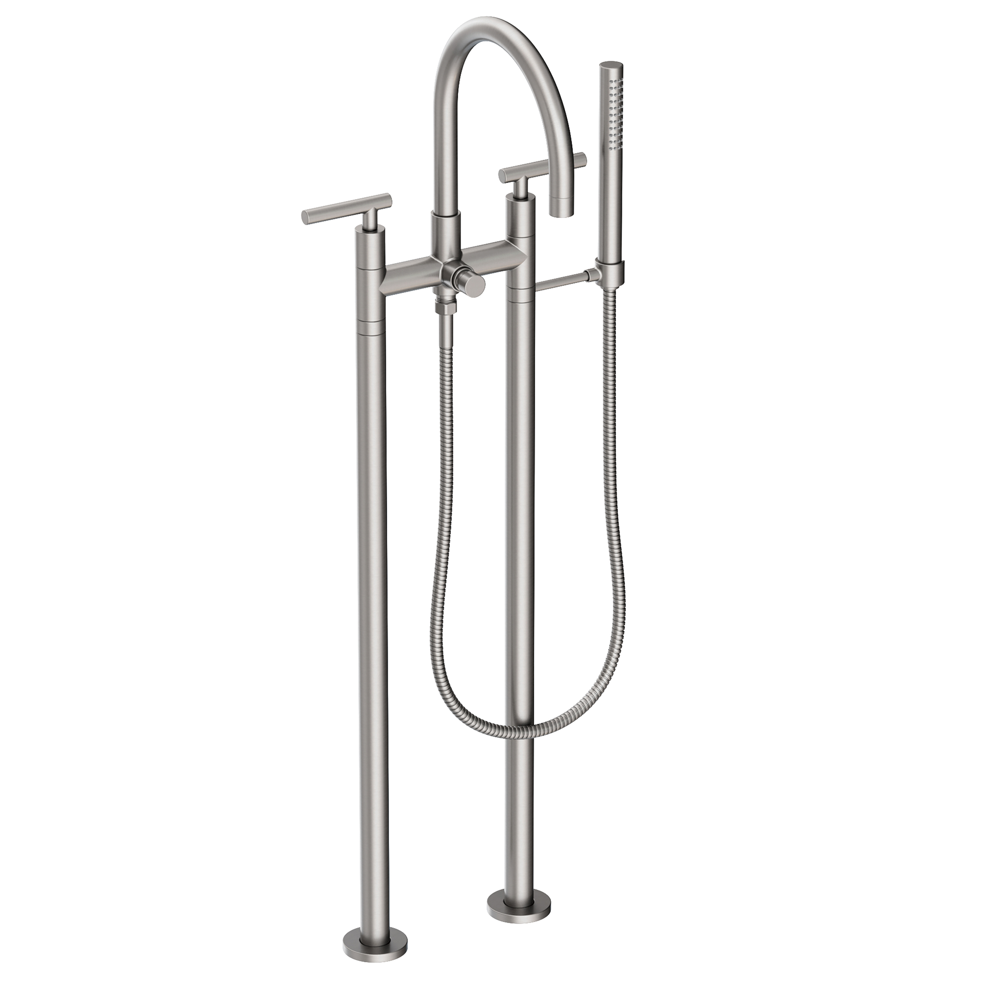 Newport Brass East Linear® Exposed Tub & Hand Shower Set w/Risers