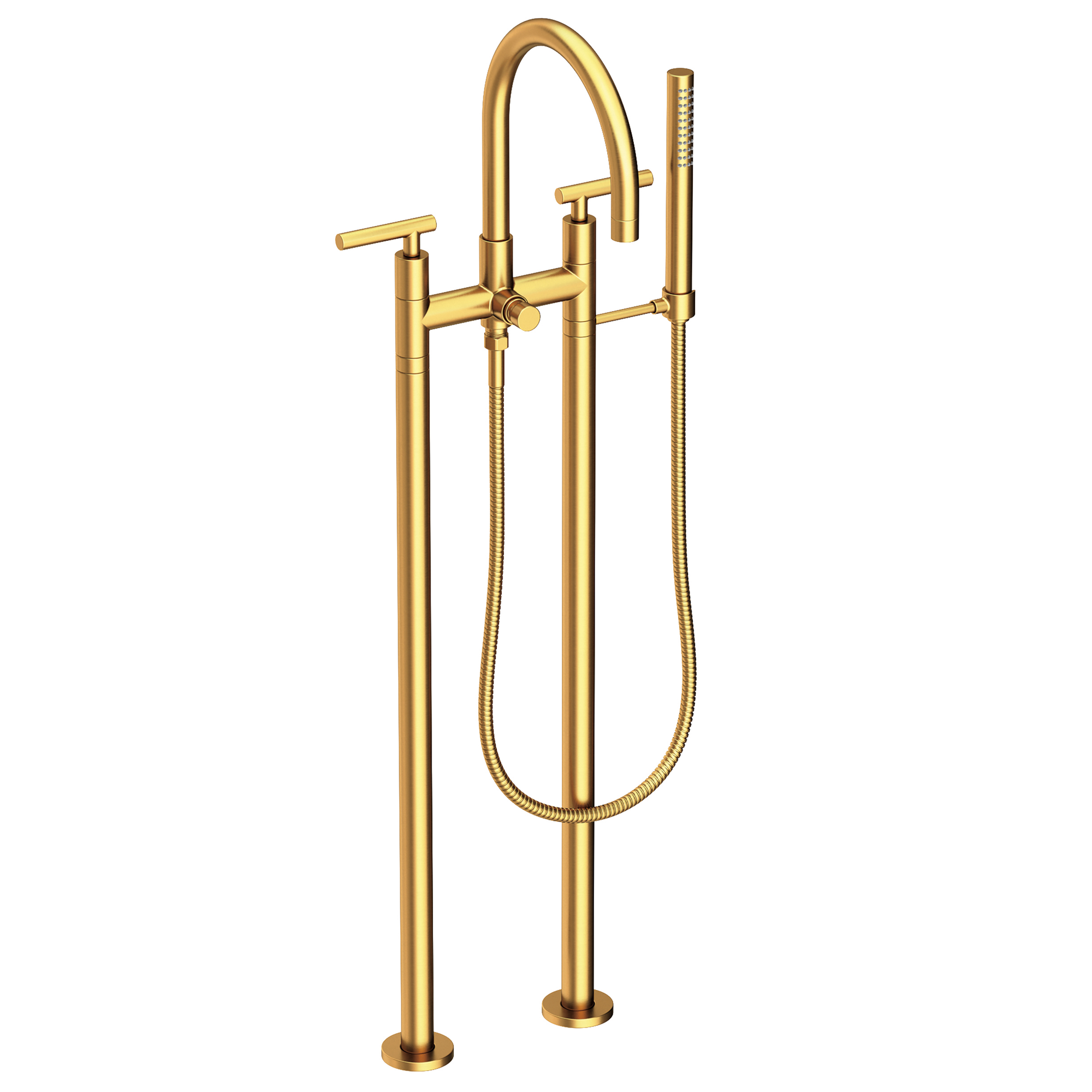 Newport Brass East Linear® Exposed Tub & Hand Shower Set w/Risers