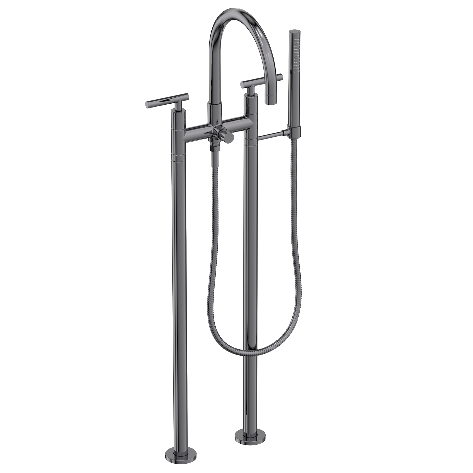 Newport Brass East Linear® Exposed Tub & Hand Shower Set w/Risers
