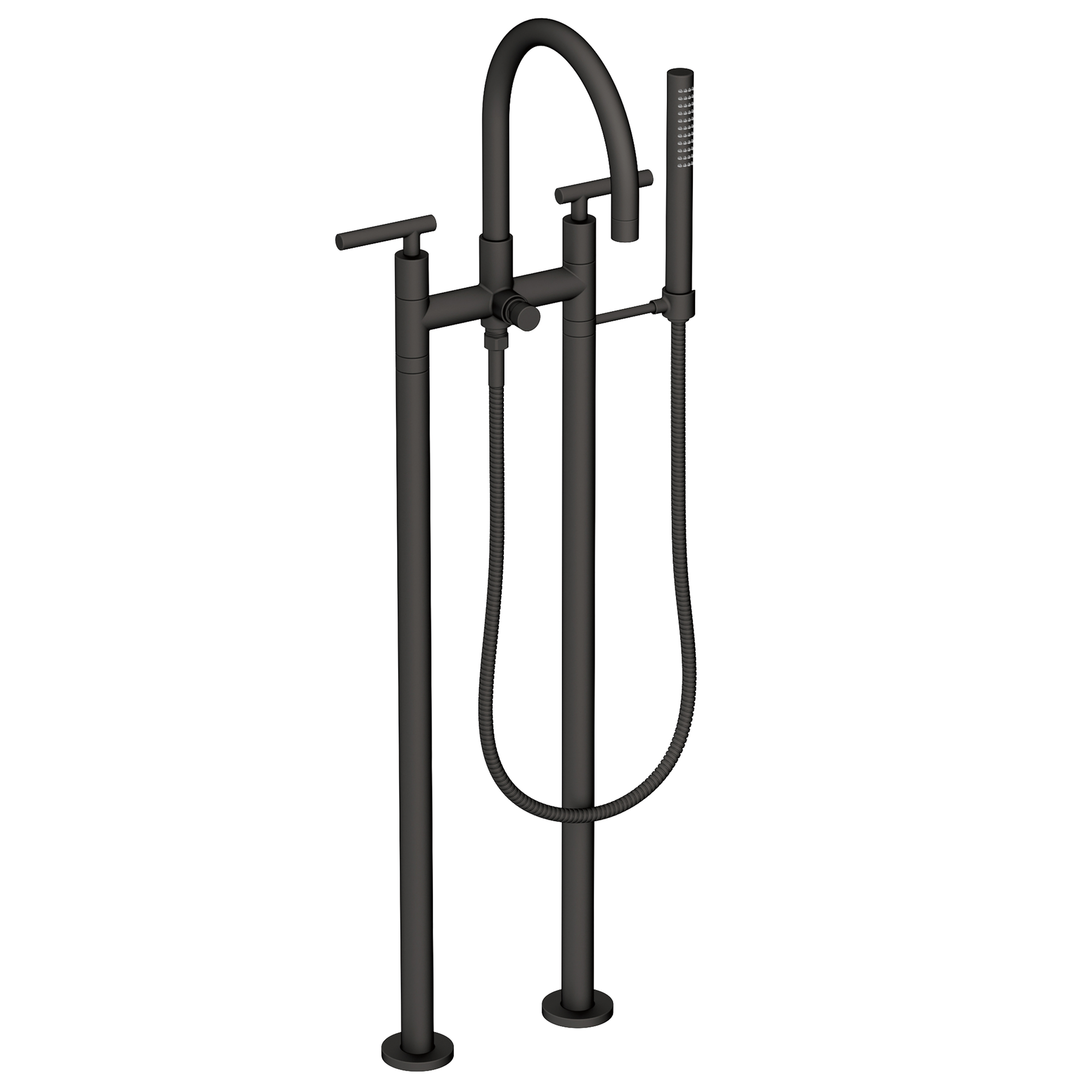 Newport Brass East Linear® Exposed Tub & Hand Shower Set w/Risers