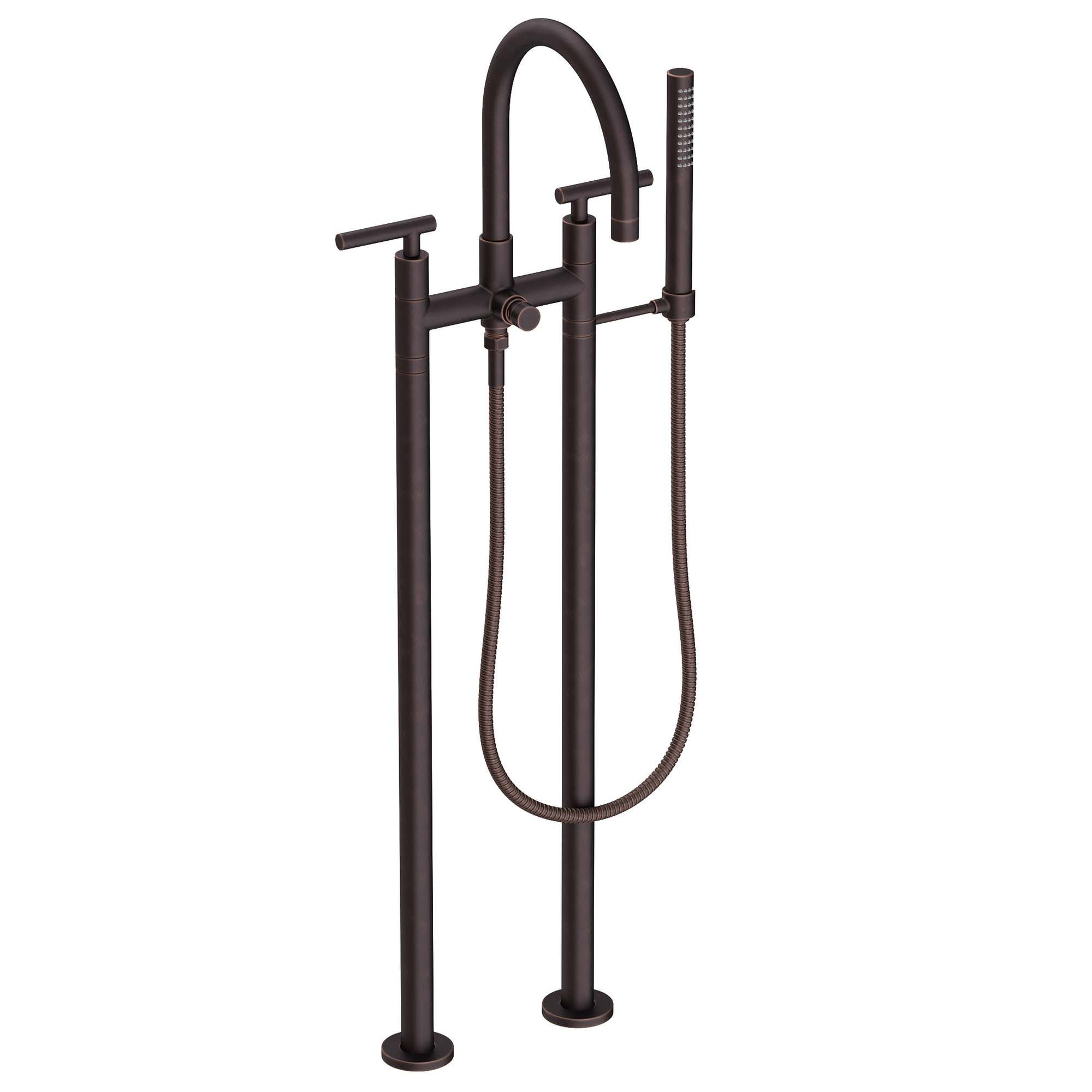 Newport Brass East Linear® Exposed Tub & Hand Shower Set w/Risers