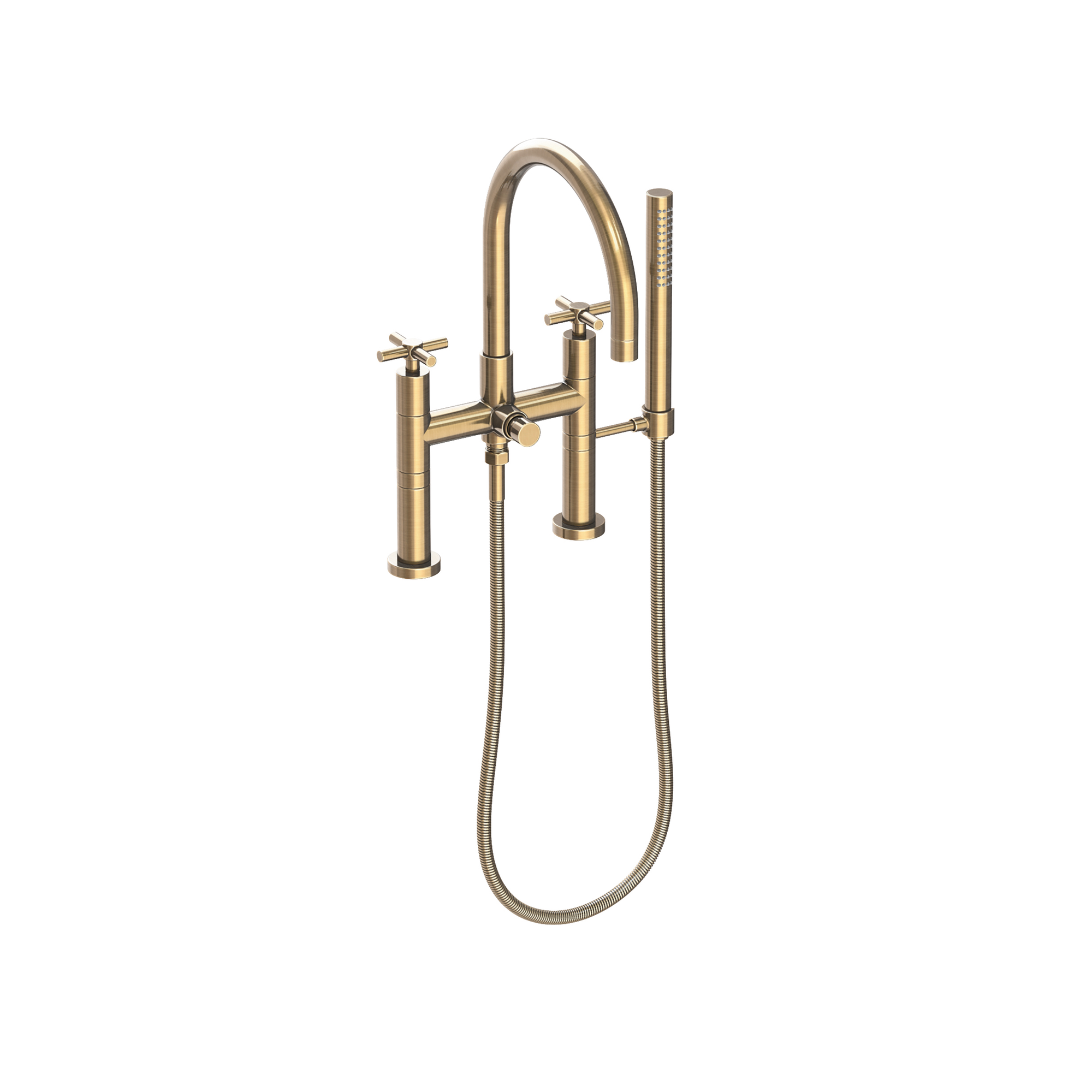 Newport Brass East Linear® Exposed Tub & Hand Shower Set - Deck Mount