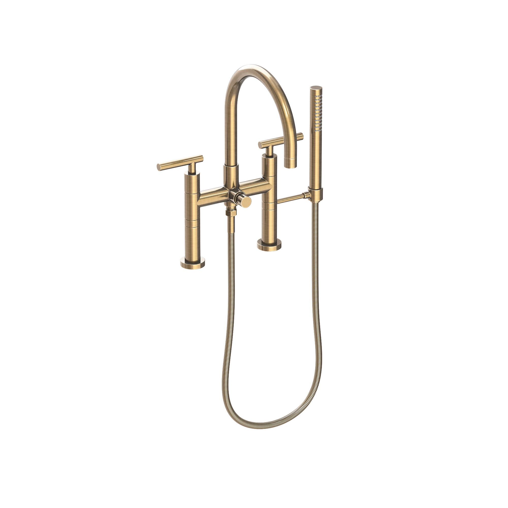 Newport Brass East Linear® Exposed Tub & Hand Shower Set - Deck Mount