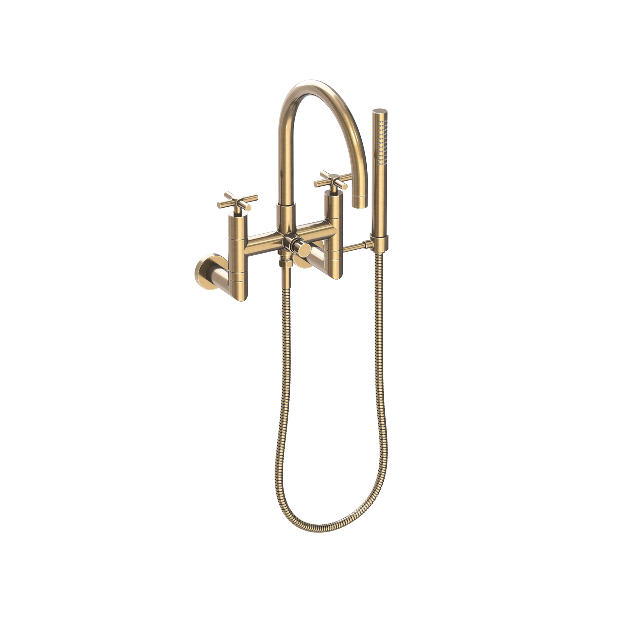 Newport Brass East Linear® Exposed Tub & Hand Shower Set - Wall Mount