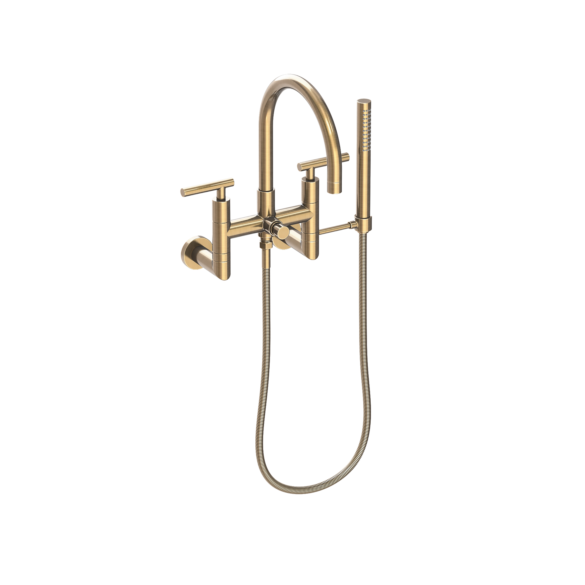 Newport Brass East Linear® Exposed Tub & Hand Shower Set - Wall Mount