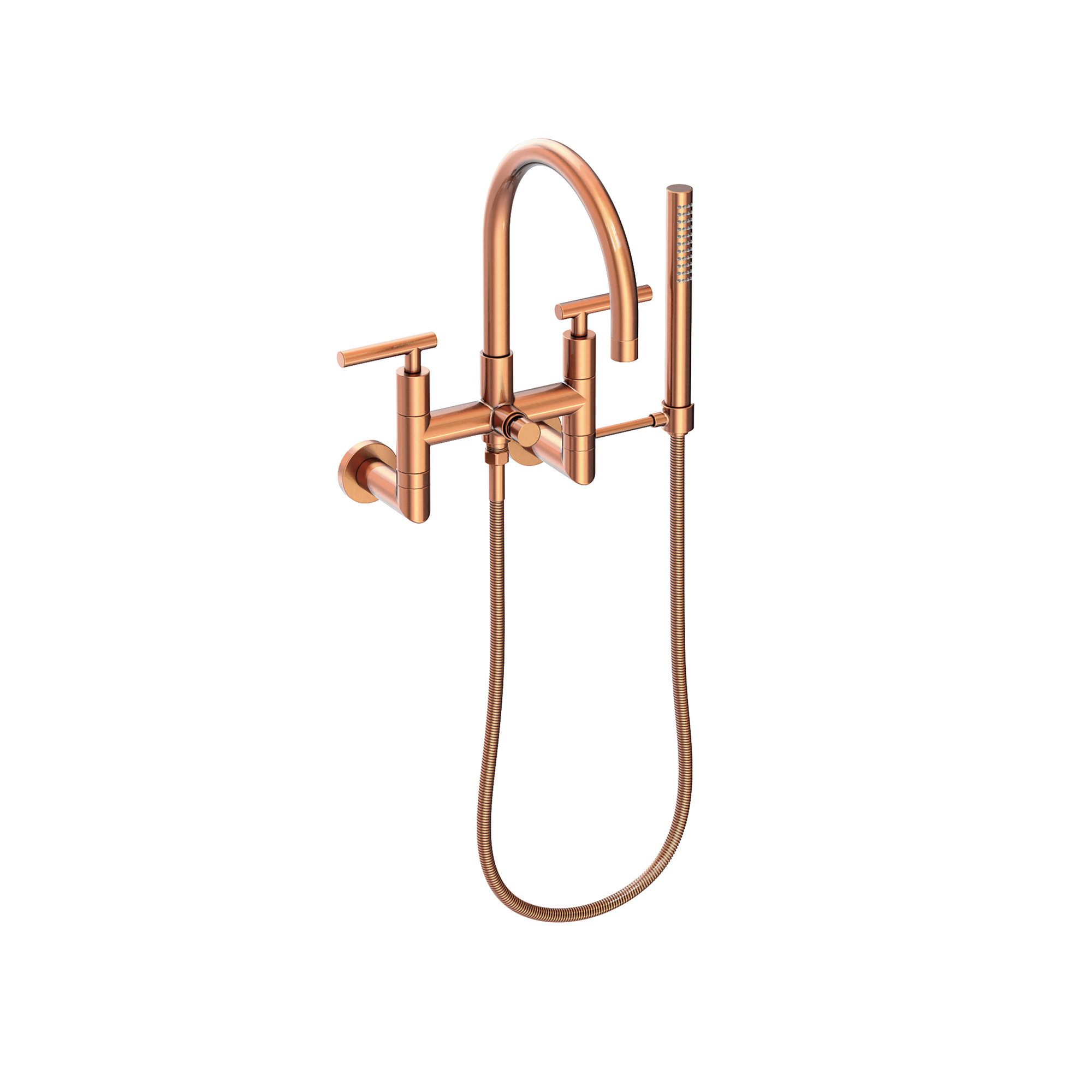 Newport Brass East Linear® Exposed Tub & Hand Shower Set - Wall Mount