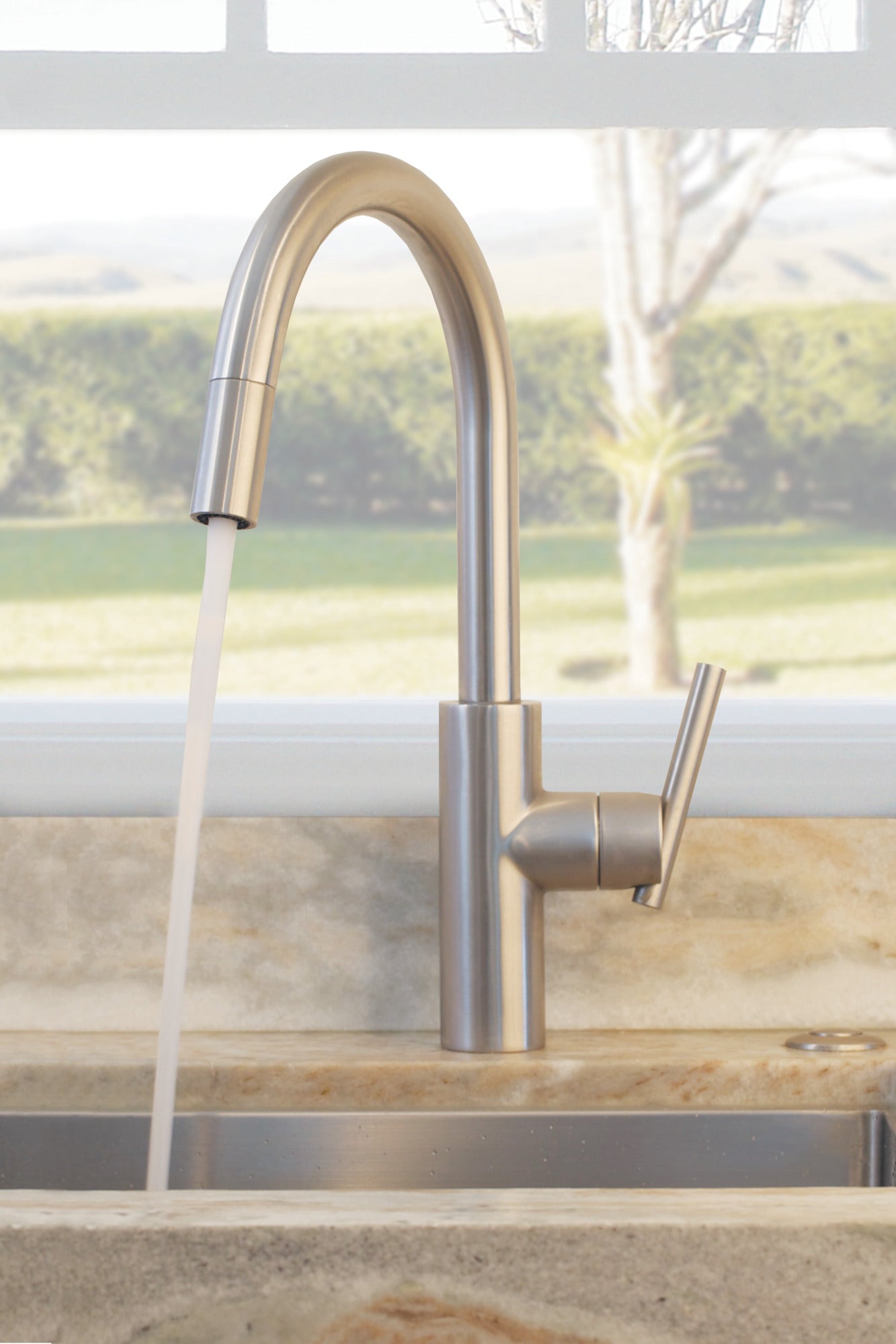 Newport Brass East Linear® Pull-Down Kitchen Faucet
