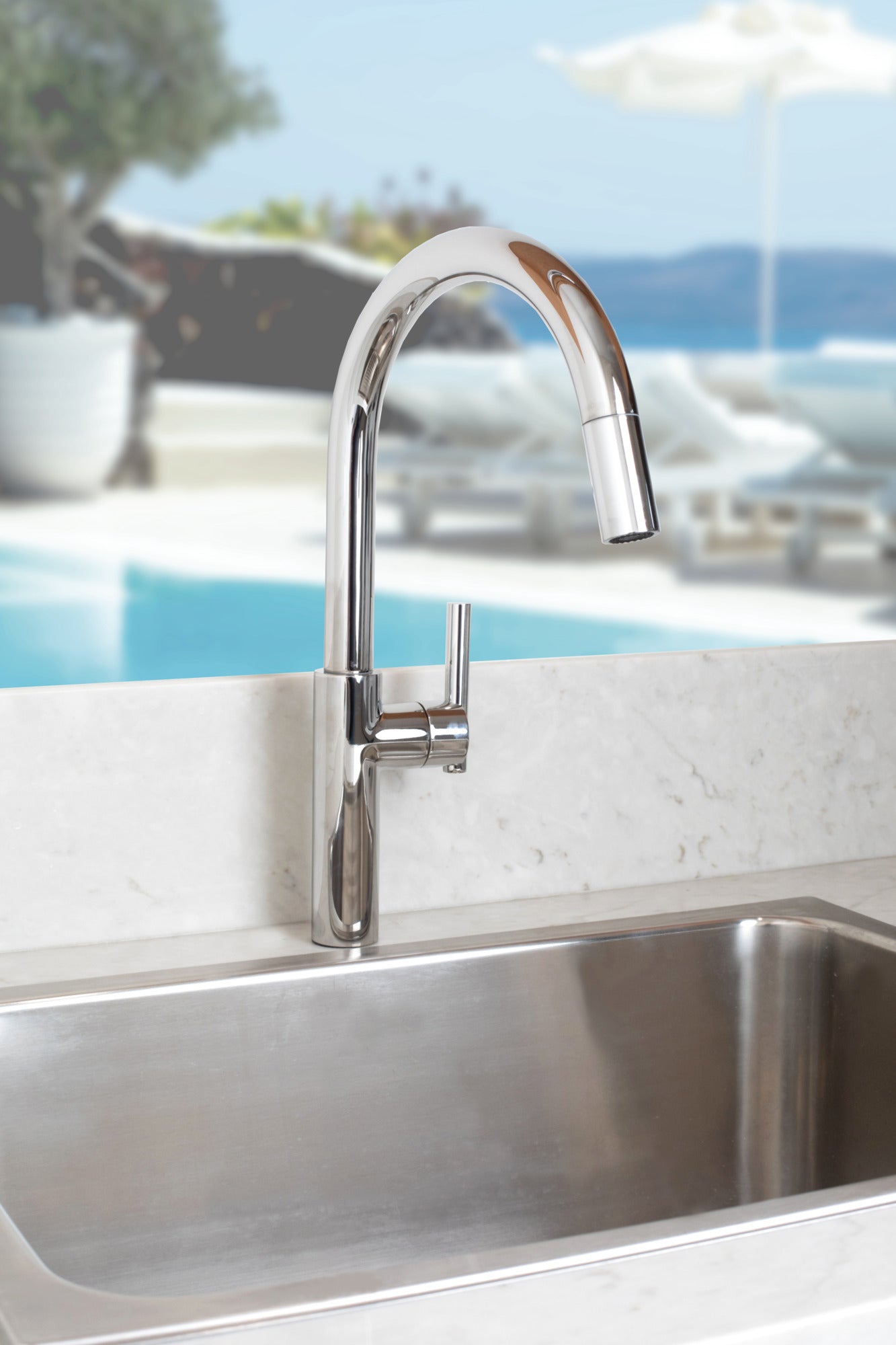 Newport Brass East Linear® Pull-Down Kitchen Faucet
