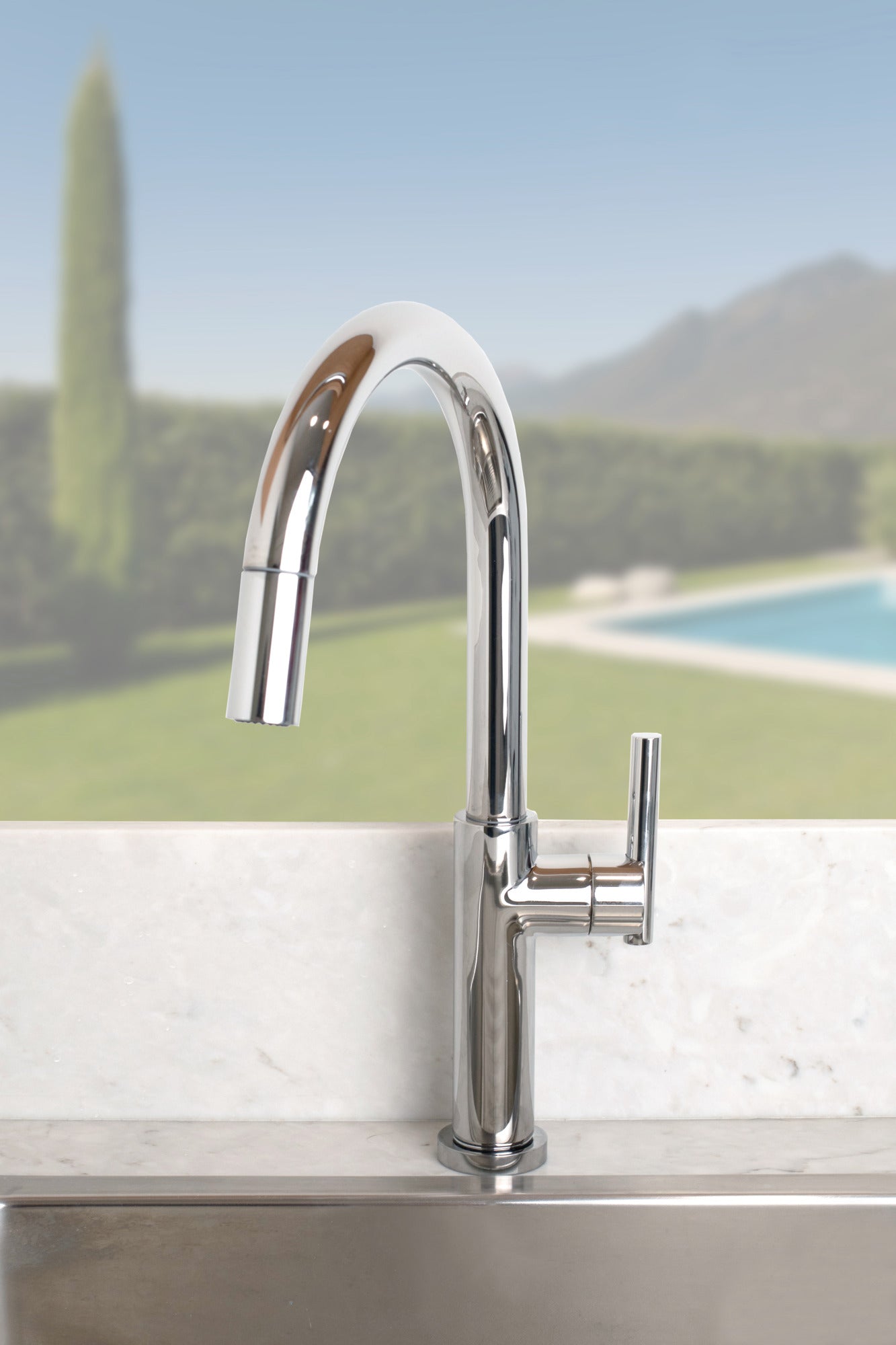 Newport Brass East Linear® Pull-Down Kitchen Faucet