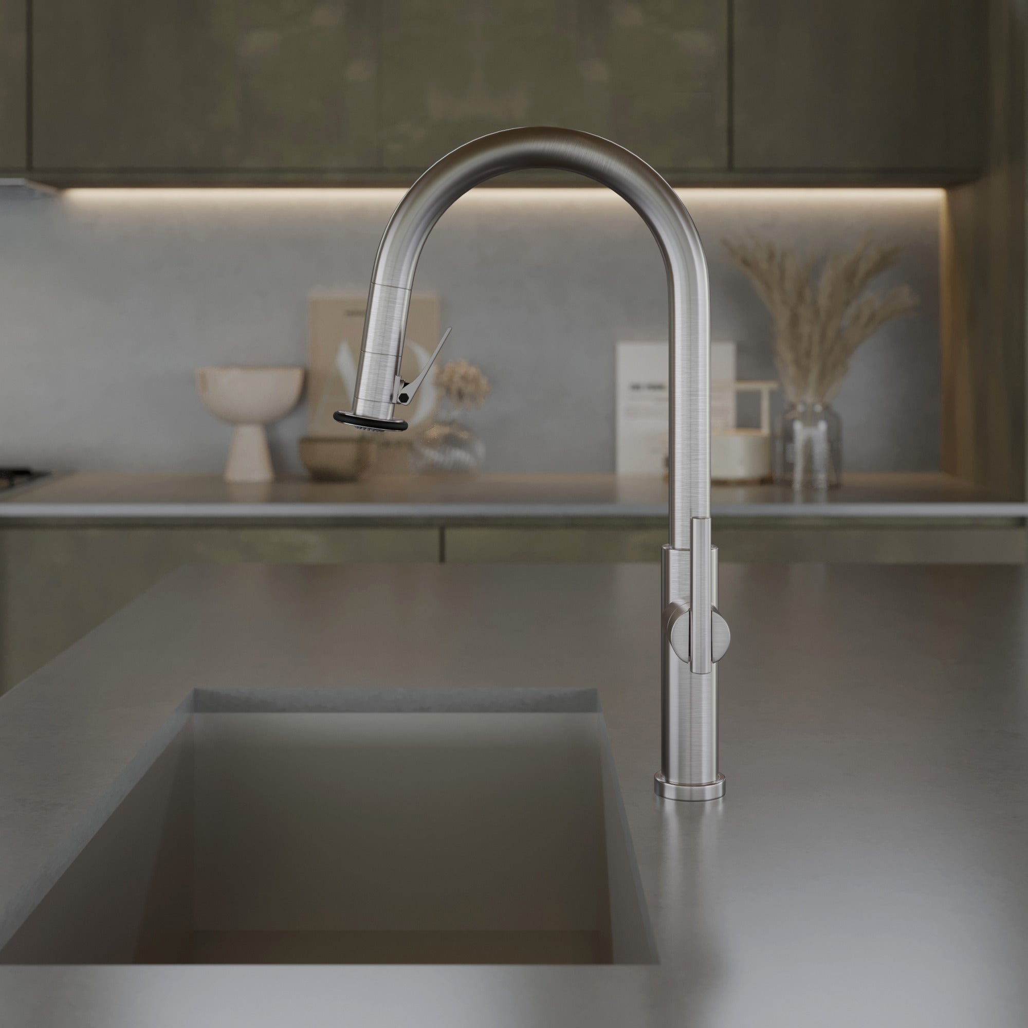 Newport Brass East Linear® Pull-Down Kitchen Faucet - Trigger Spray