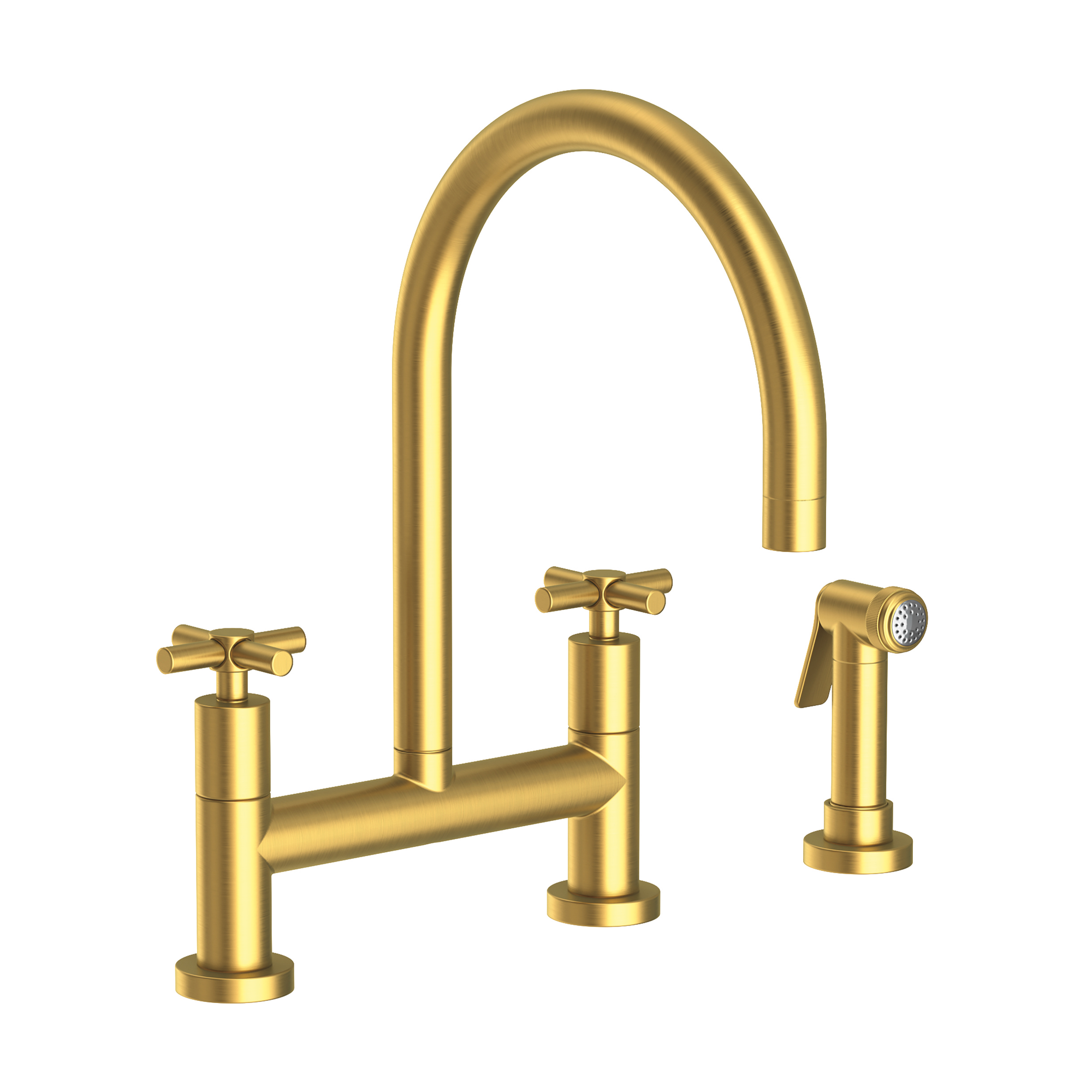 Newport Brass East Linear® Kitchen Bridge Faucet with Side Spray