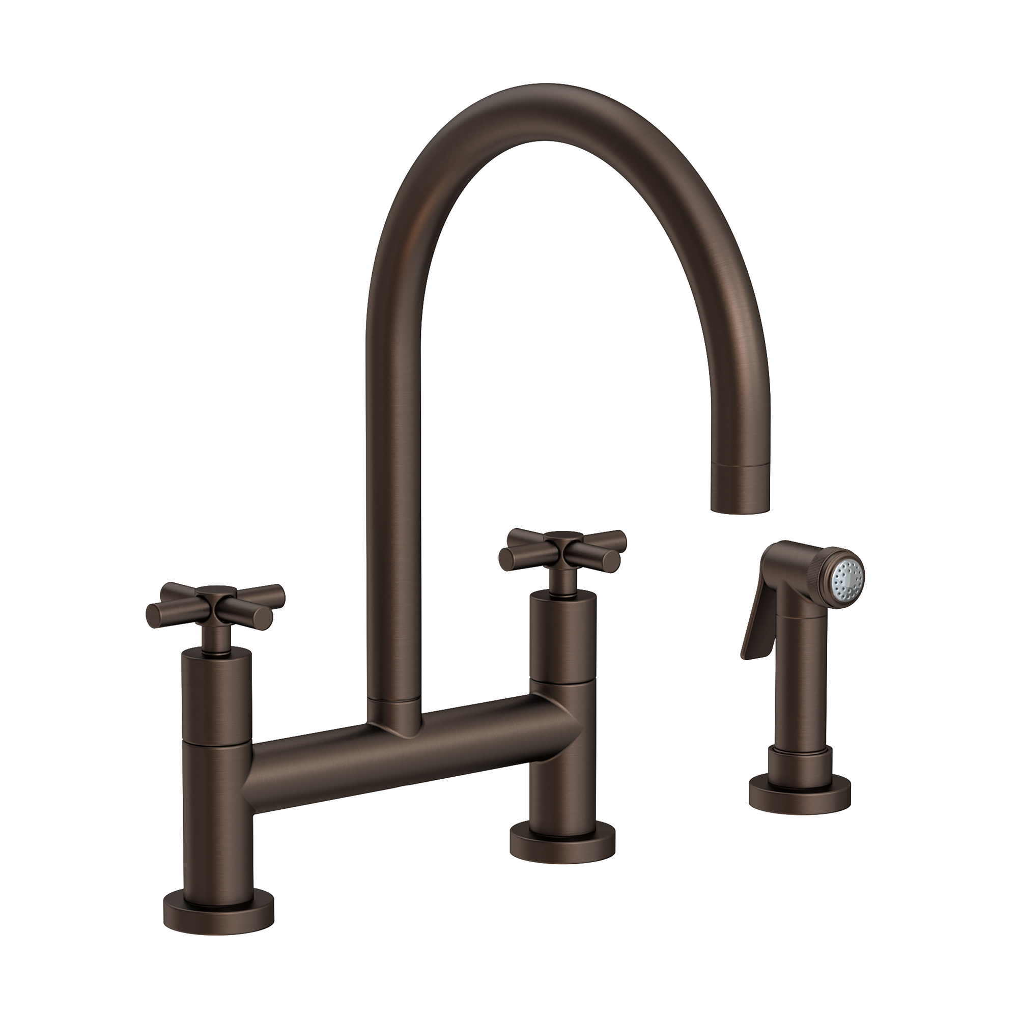 Newport Brass East Linear® Kitchen Bridge Faucet with Side Spray