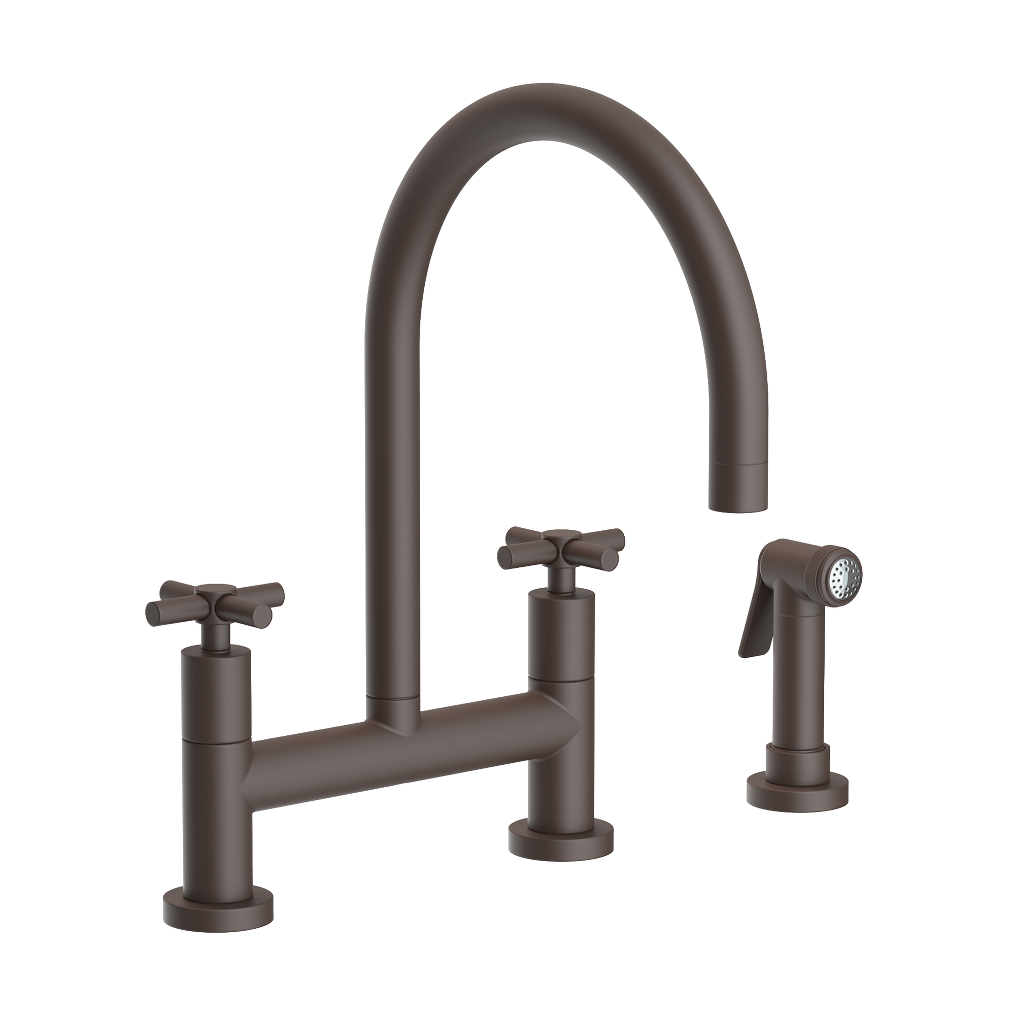 Newport Brass East Linear® Kitchen Bridge Faucet with Side Spray