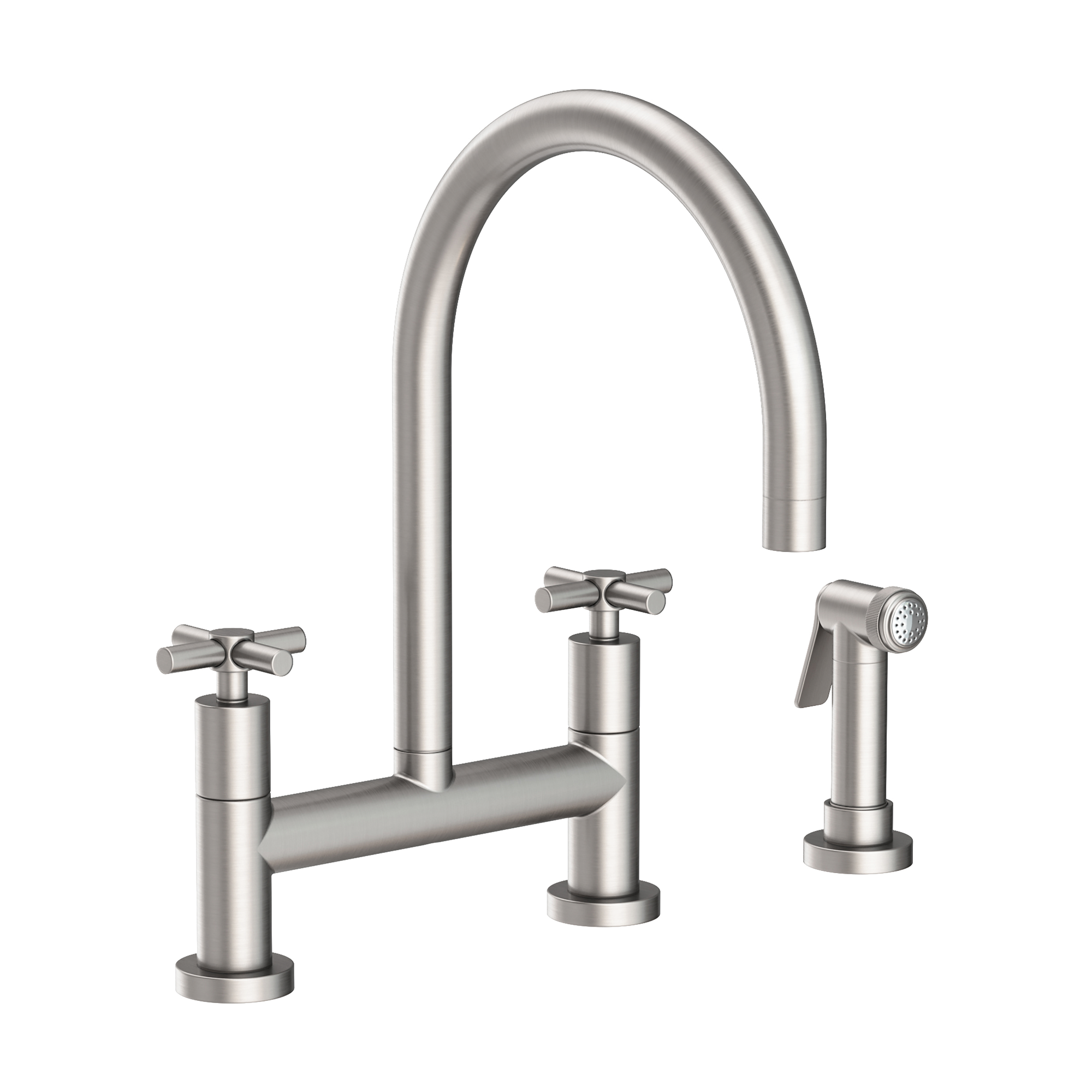 Newport Brass East Linear® Kitchen Bridge Faucet with Side Spray