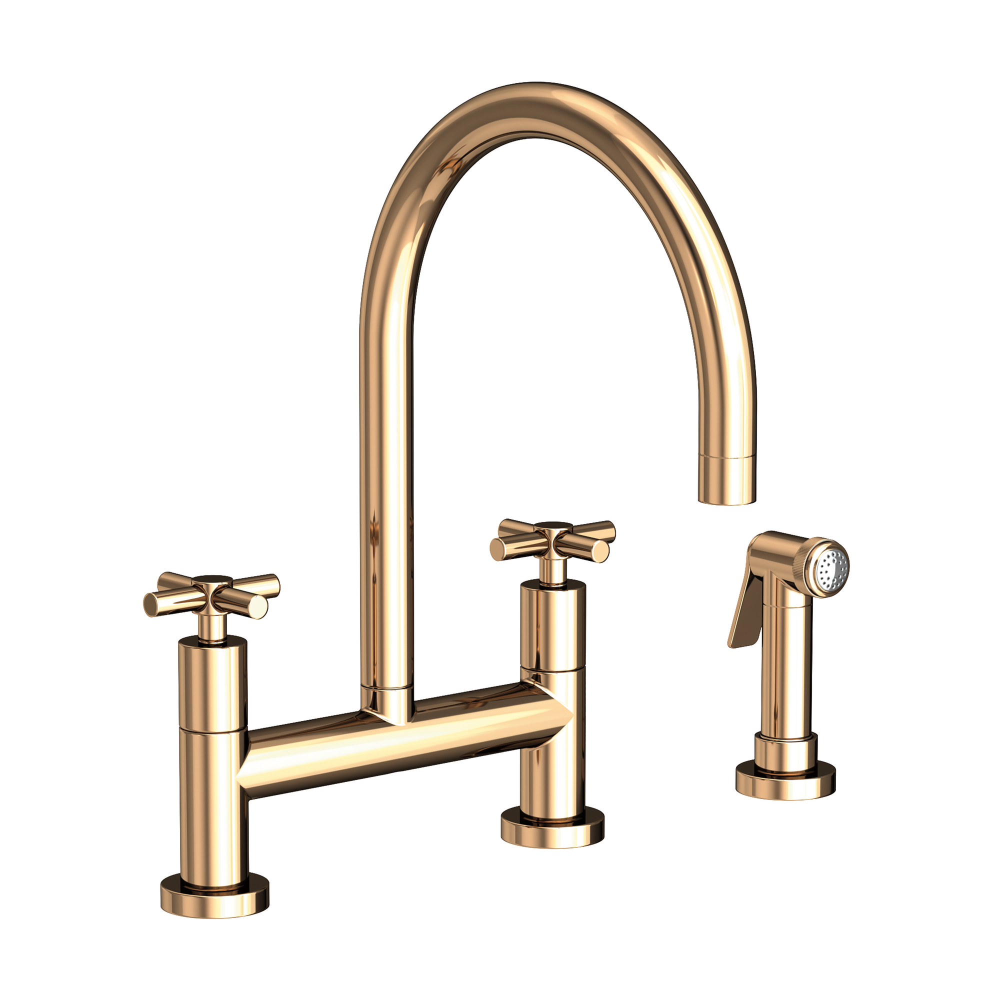 Newport Brass East Linear® Kitchen Bridge Faucet with Side Spray