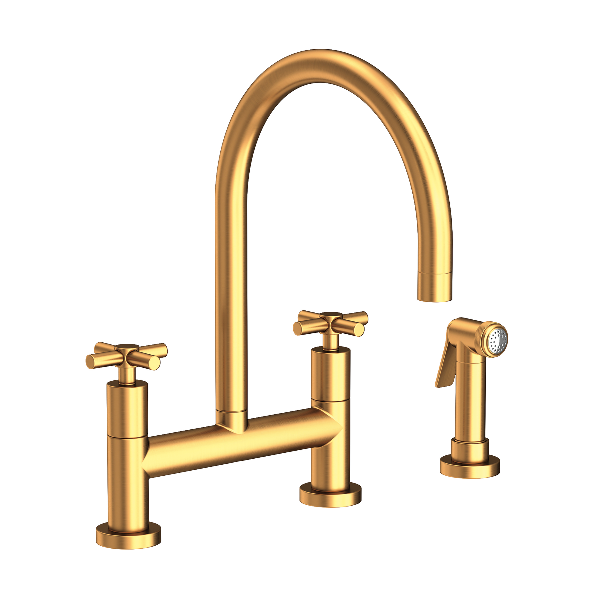 Newport Brass East Linear® Kitchen Bridge Faucet with Side Spray