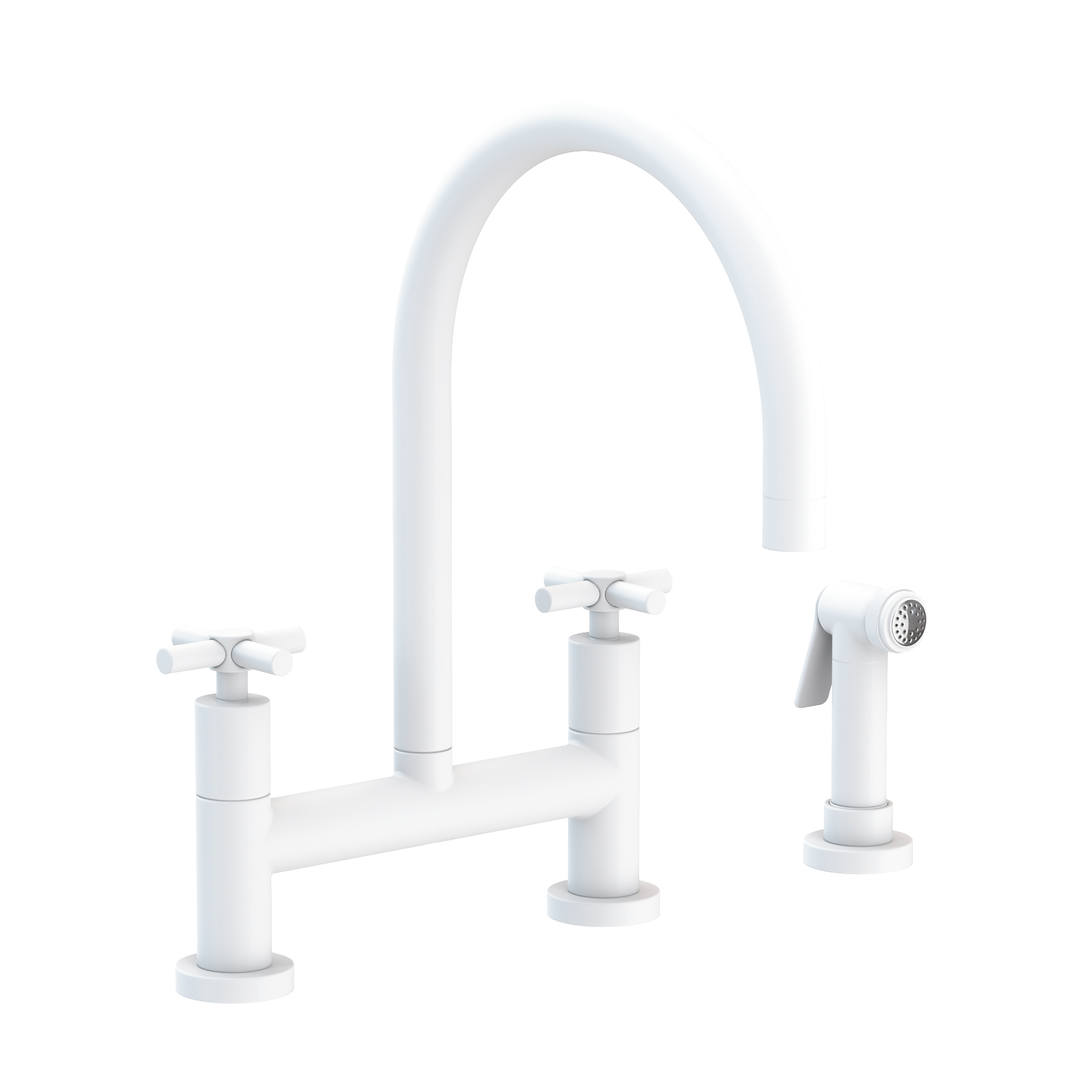 Newport Brass East Linear® Kitchen Bridge Faucet with Side Spray
