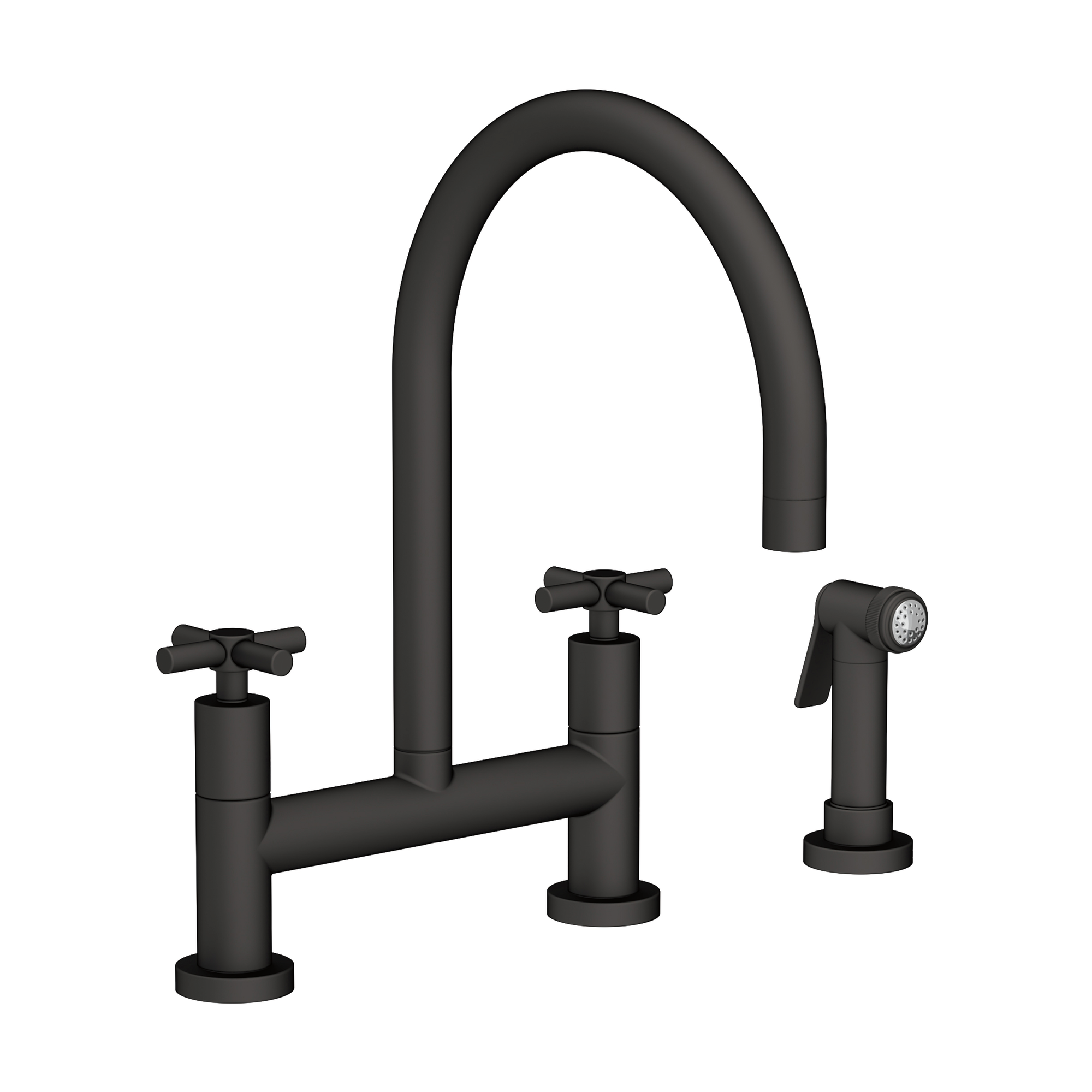 Newport Brass East Linear® Kitchen Bridge Faucet with Side Spray