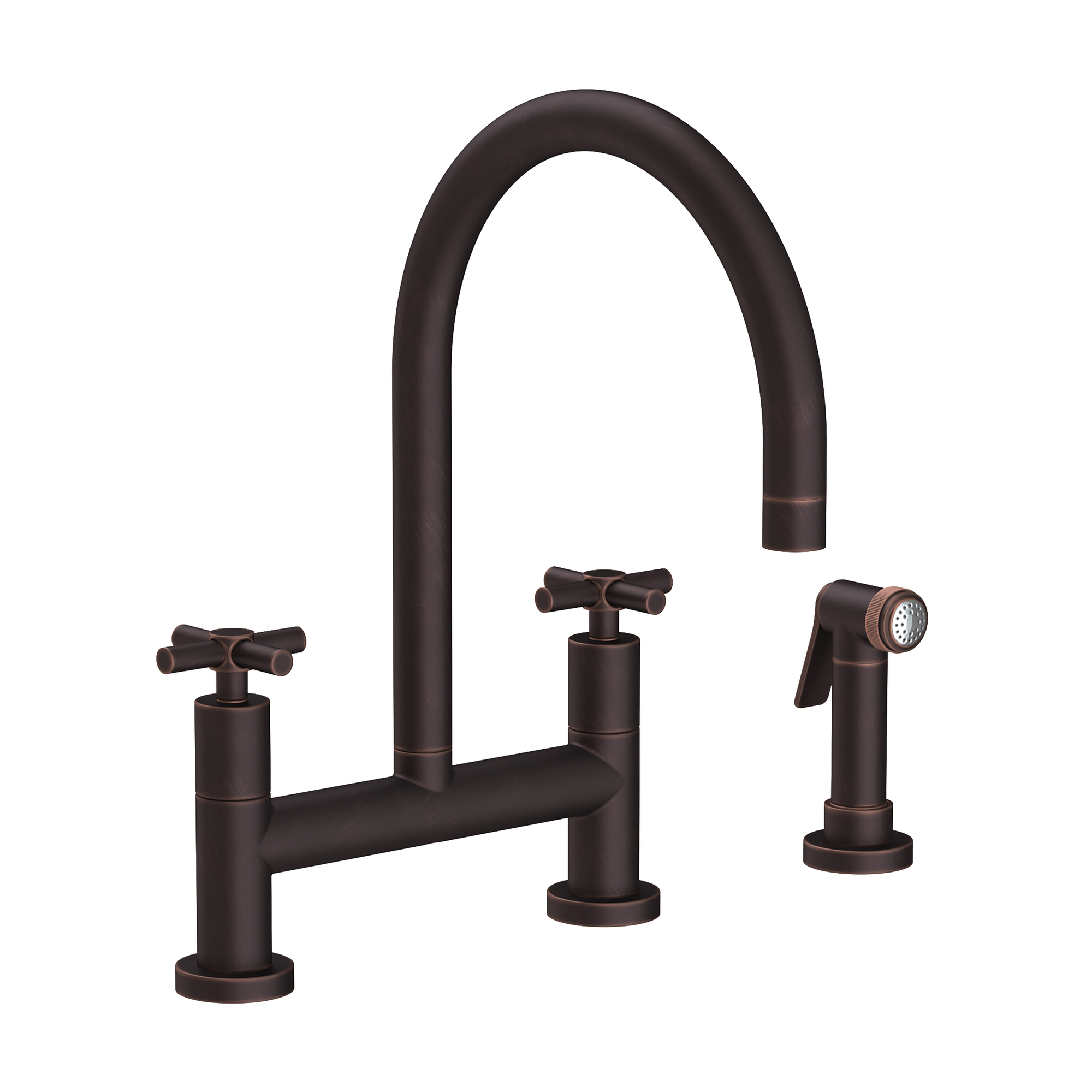 Newport Brass East Linear® Kitchen Bridge Faucet with Side Spray