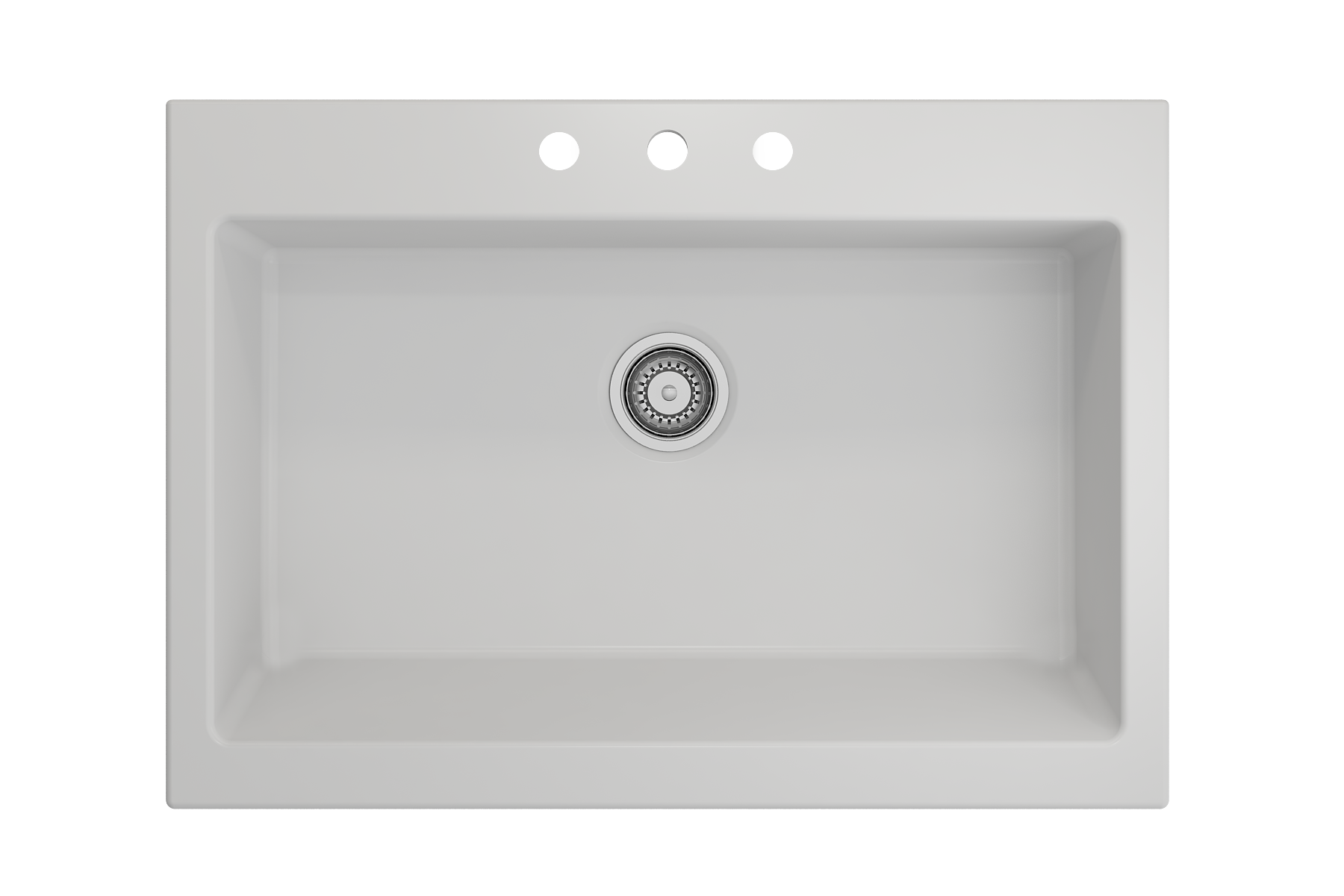 Nuova Apron Front Drop-In Fireclay 34 in. Single Bowl Kitchen Sink with Protective Bottom Grid and Strainer 1500