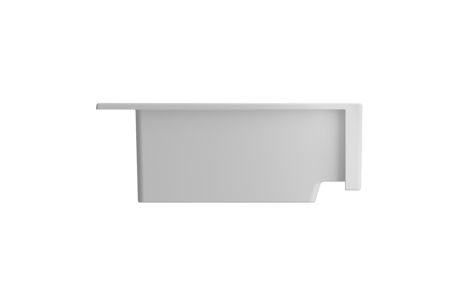 Nuova Apron Front Drop-In Fireclay 34 in. Single Bowl Kitchen Sink with Protective Bottom Grid and Strainer 1500