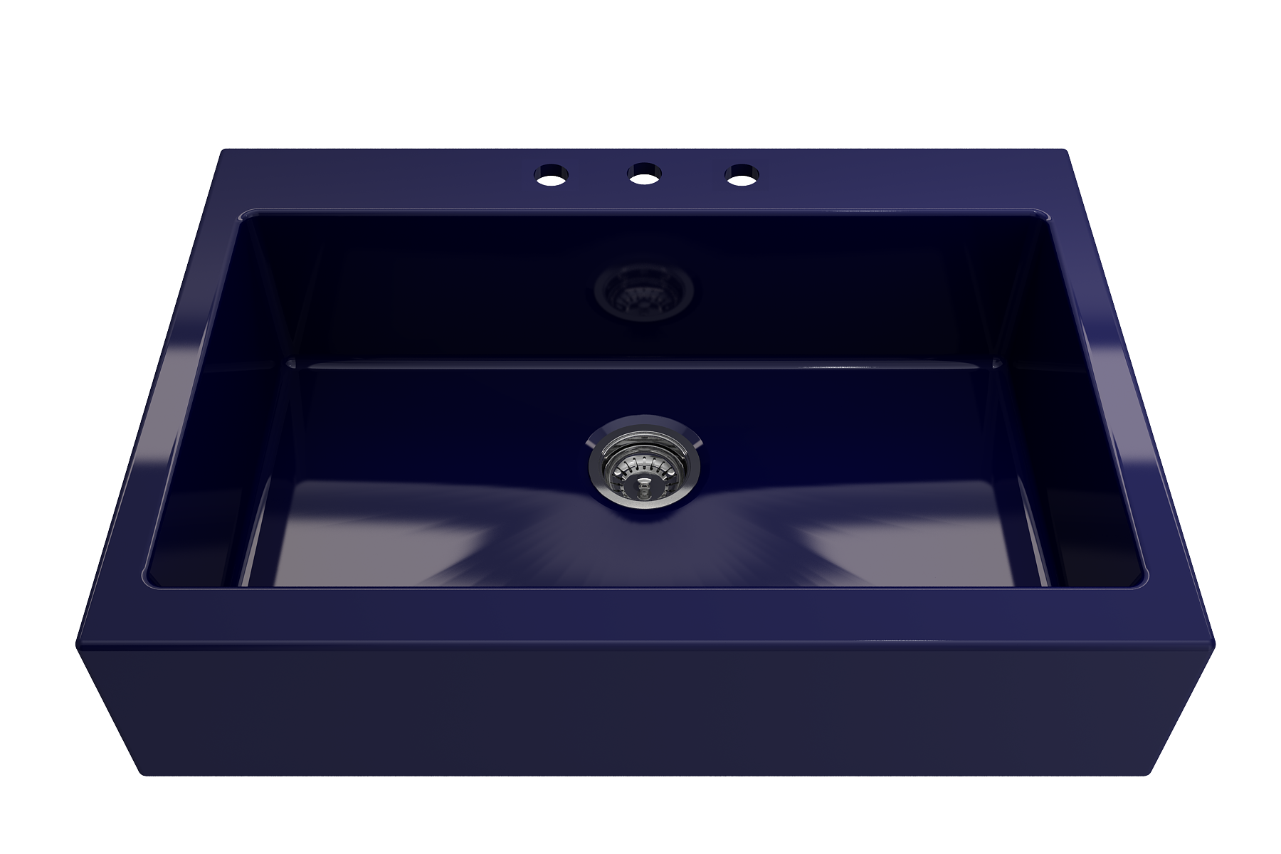 Nuova Apron Front Drop-In Fireclay 34 in. Single Bowl Kitchen Sink with Protective Bottom Grid and Strainer 1500