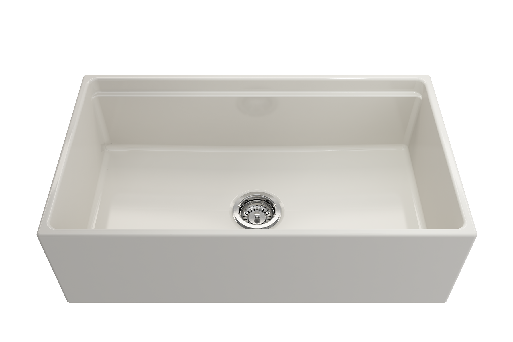 Contempo Step-Rim Apron Front Fireclay 33 in. Single Bowl Kitchen Sink with Integrated Work Station & Accessories 1504