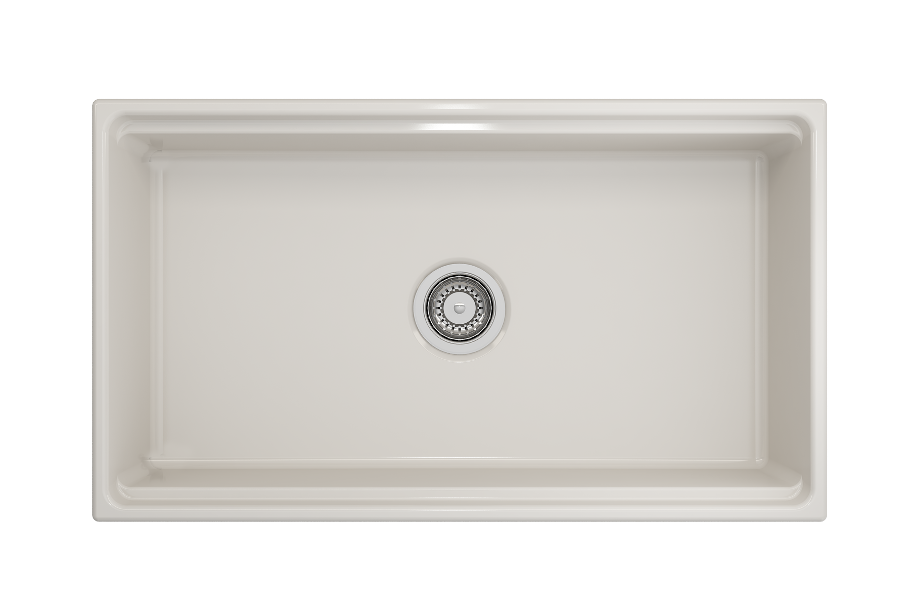 Contempo Step-Rim Apron Front Fireclay 33 in. Single Bowl Kitchen Sink with Integrated Work Station & Accessories 1504