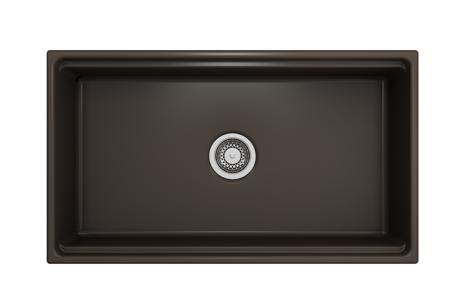 Contempo Step-Rim Apron Front Fireclay 33 in. Single Bowl Kitchen Sink with Integrated Work Station & Accessories 1504