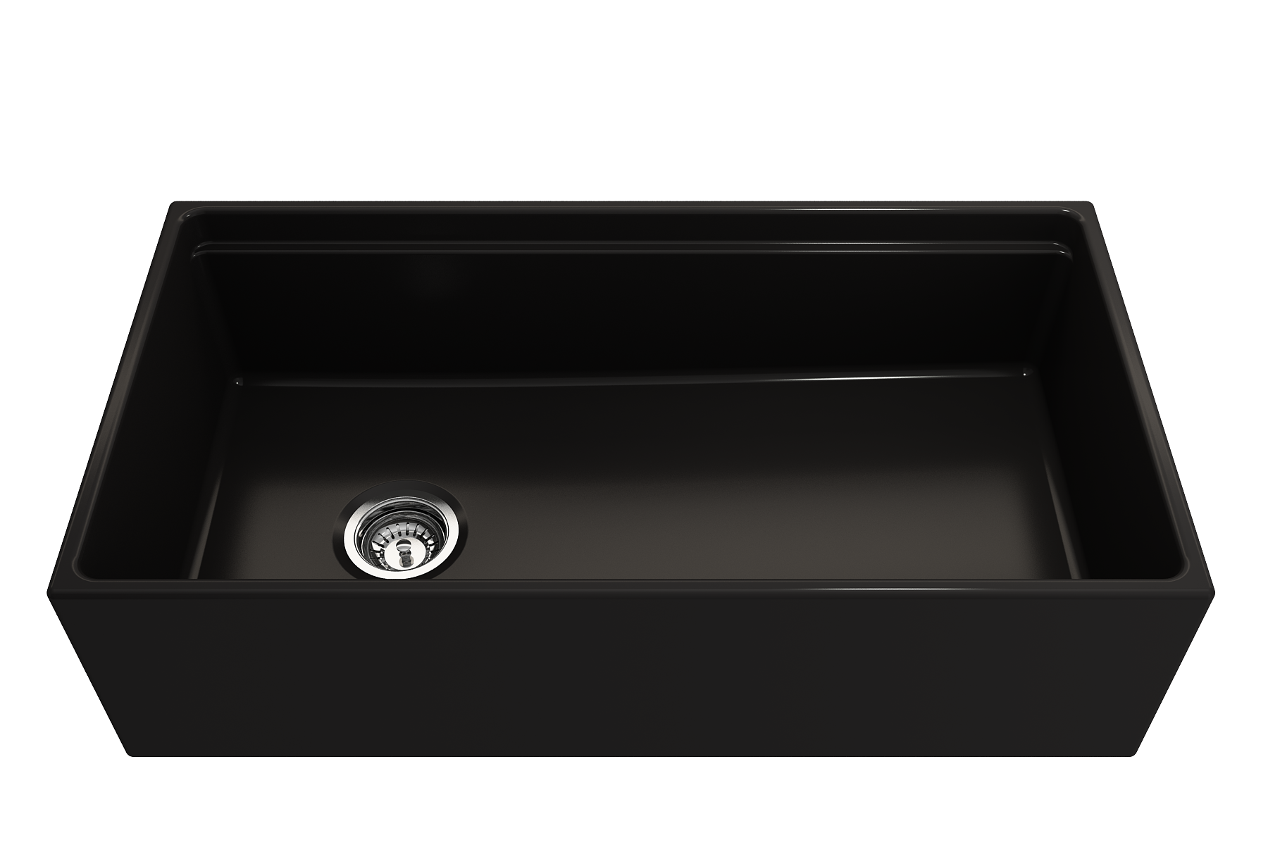 Contempo Step-Rim Apron Front Fireclay 36 in. Single Bowl Kitchen Sink with Integrated Work Station & Accessories 1505