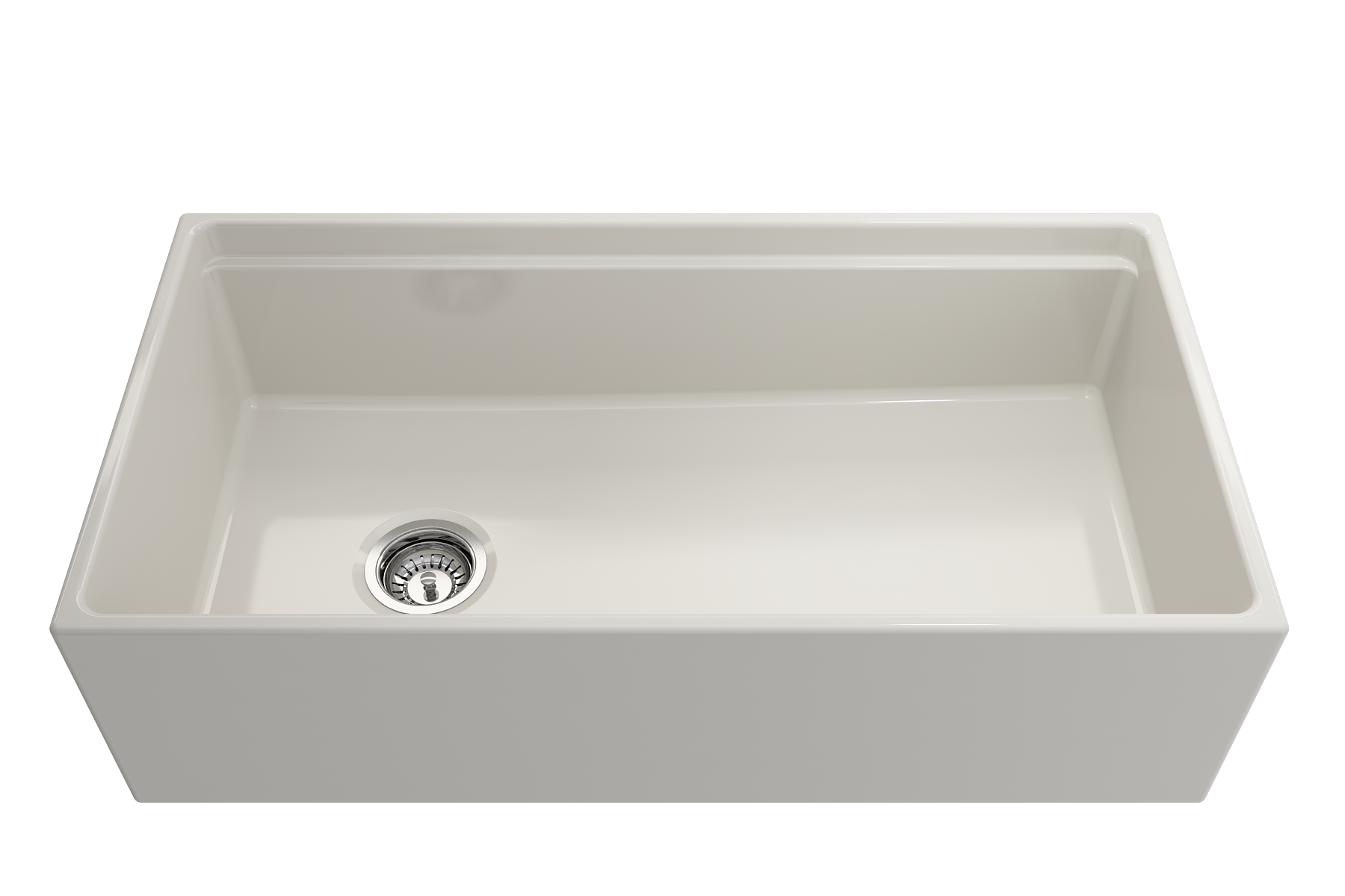 Contempo Step-Rim Apron Front Fireclay 36 in. Single Bowl Kitchen Sink with Integrated Work Station & Accessories 1505