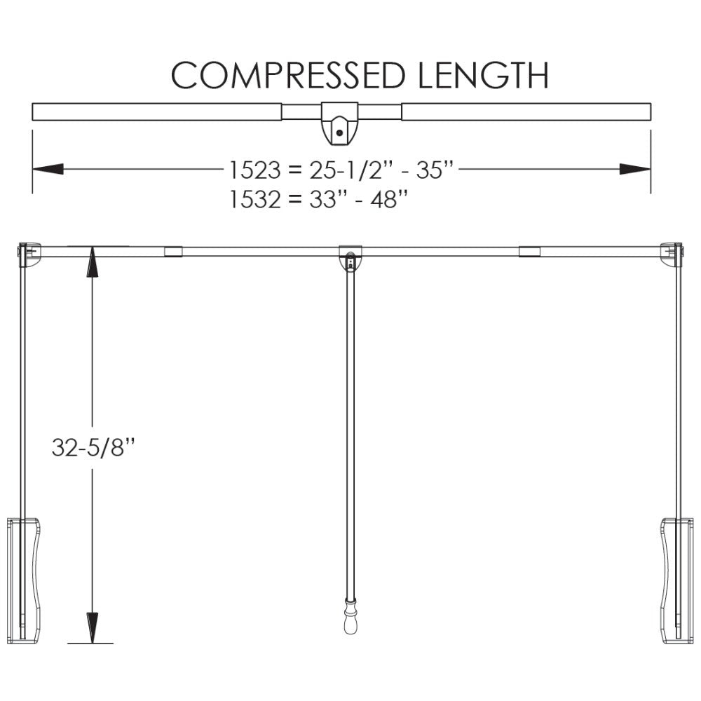 Hardware Resources Soft-close Expandable Wardrobe Lift