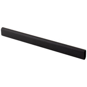 Hardware Resources 80 Matte Black 9/16"x1-3/16"x 12' Oval Aluminum Closet Rods