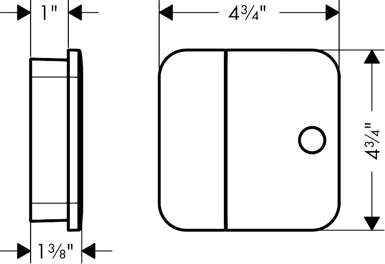 AXOR ONE On/Off Shut Off Trim