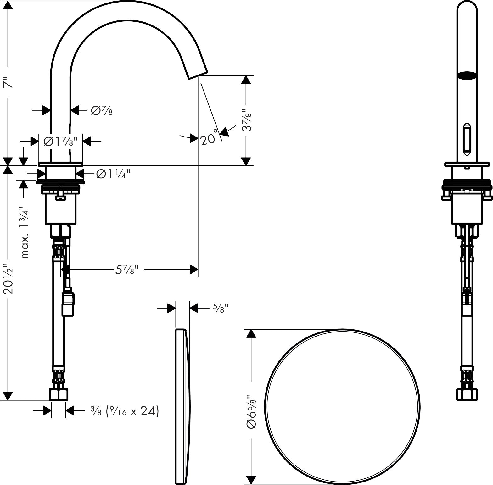 AXOR Uno Electronic Faucet