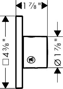 AXOR Shower Composition Trio/Quattro Diverter Trim