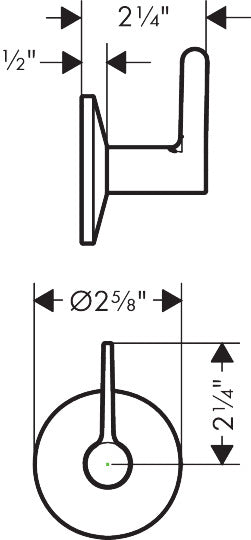 AXOR ONE Volume Control, Lever Handle