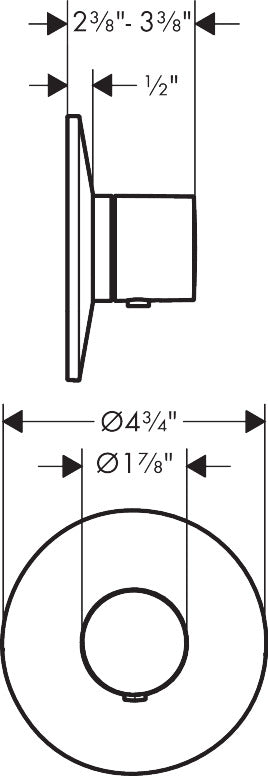 AXOR ONE Thermostatic Trim