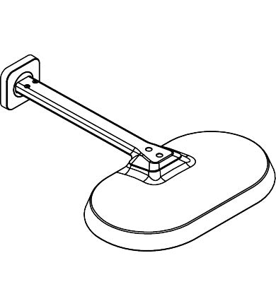 AXOR ShowerSphere Showerhead 370 1-Jet 1.75 GPM with Showerarm
